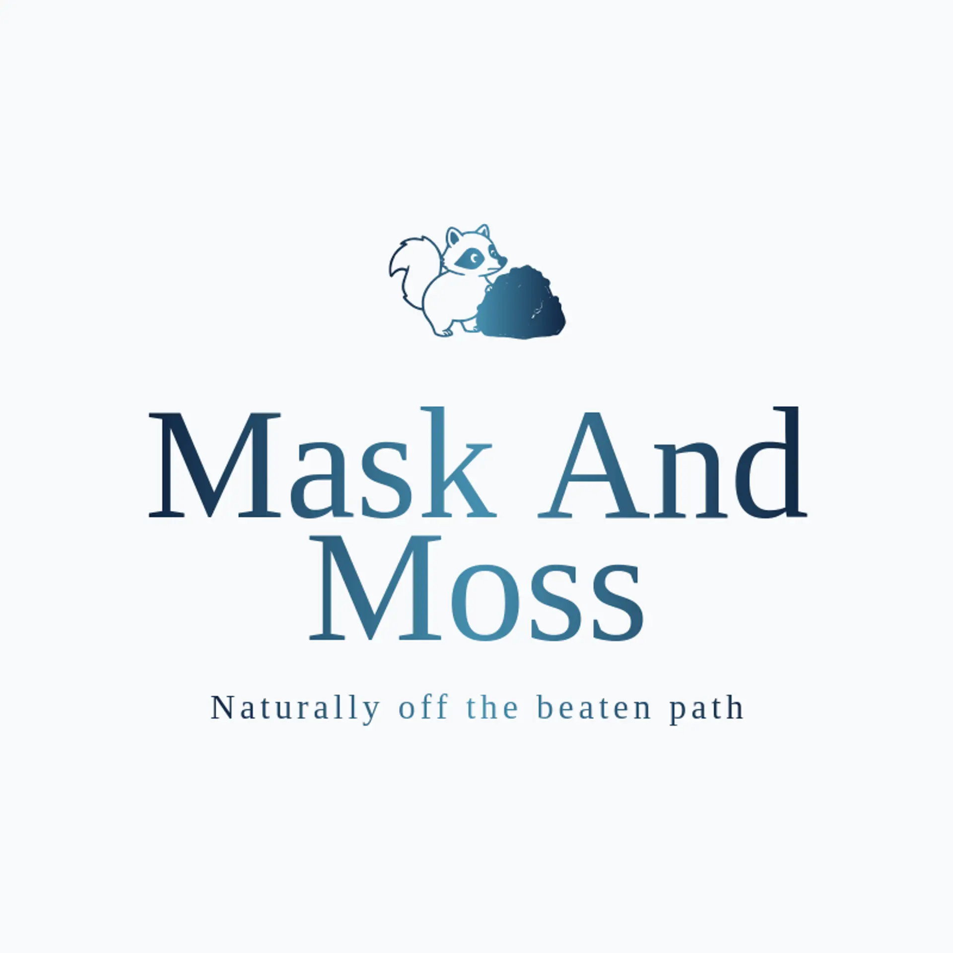 Mask And Moss logo for raccoon