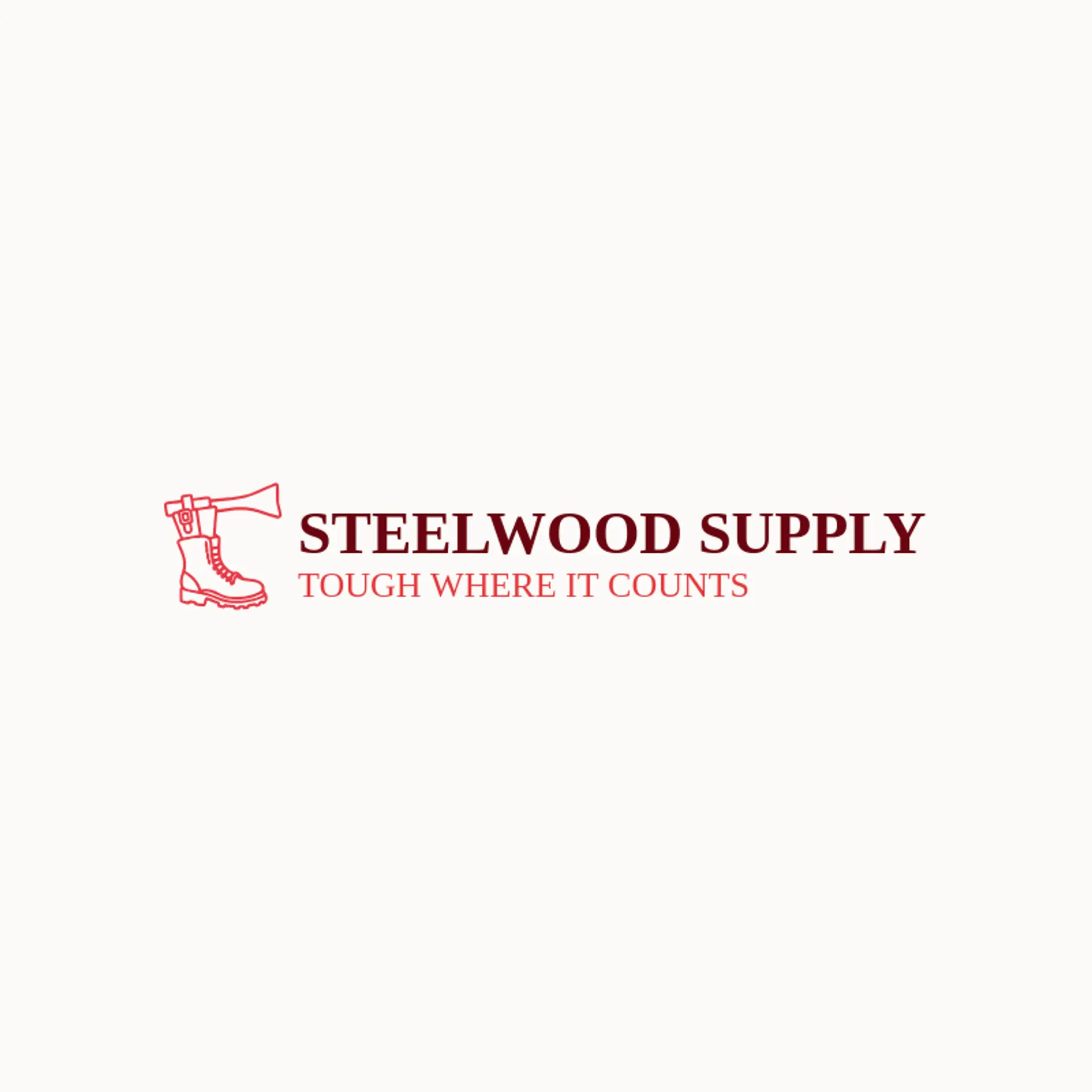 Steelwood Supply logo for boot