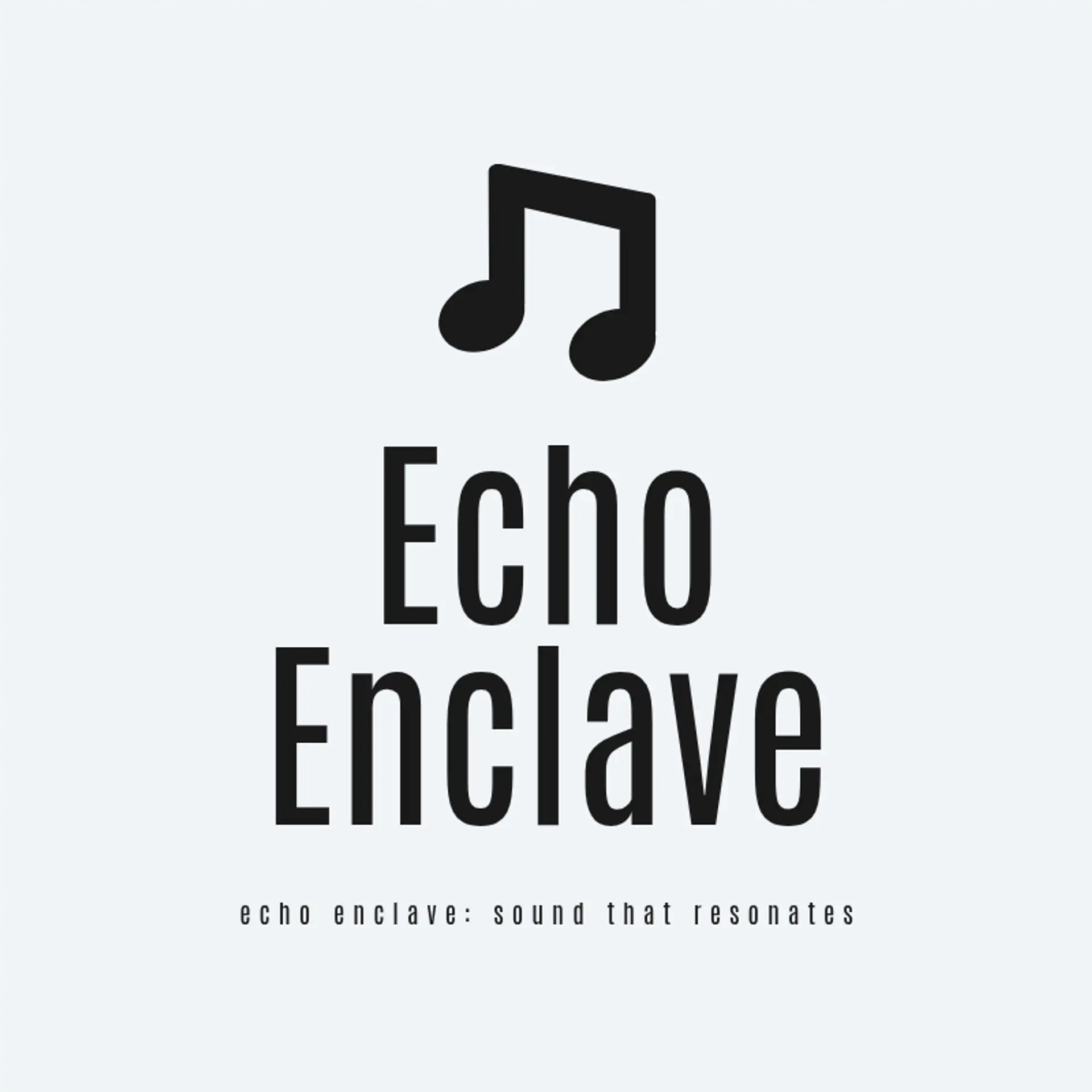 Echo Enclave logo for cool music