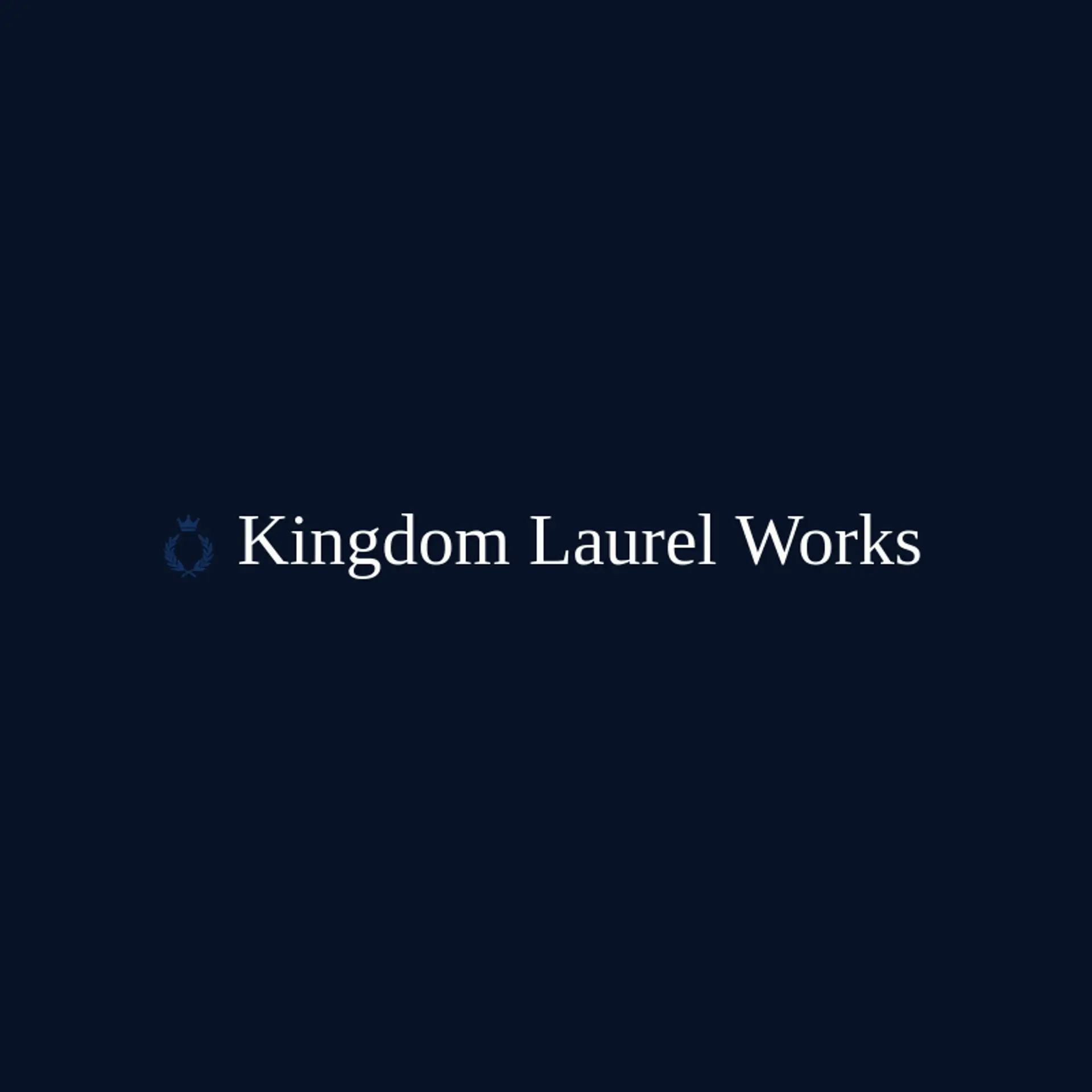 Kingdom Laurel Works logo for kingdom