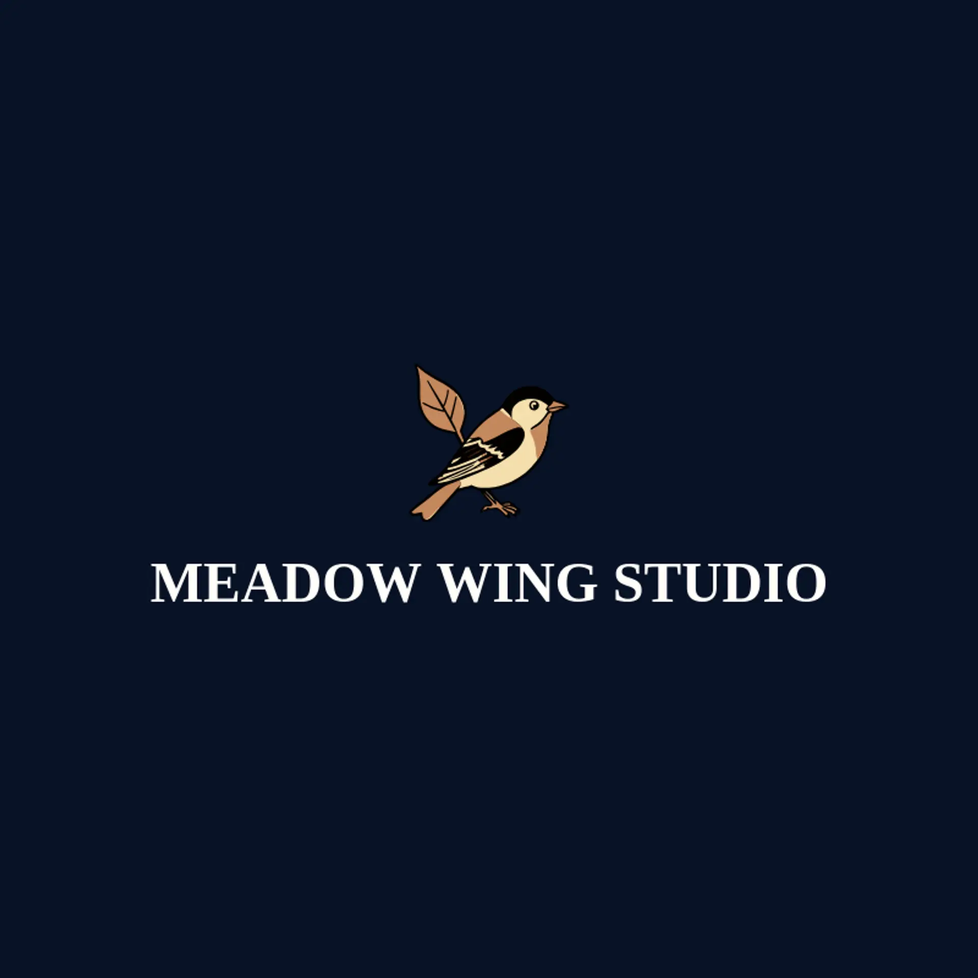 Meadow Wing Studio logo for sparrow