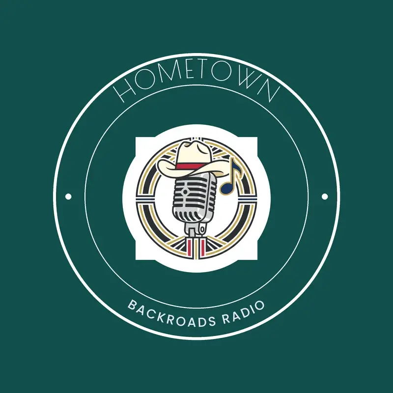 Microphone, radio and country music podcast logo