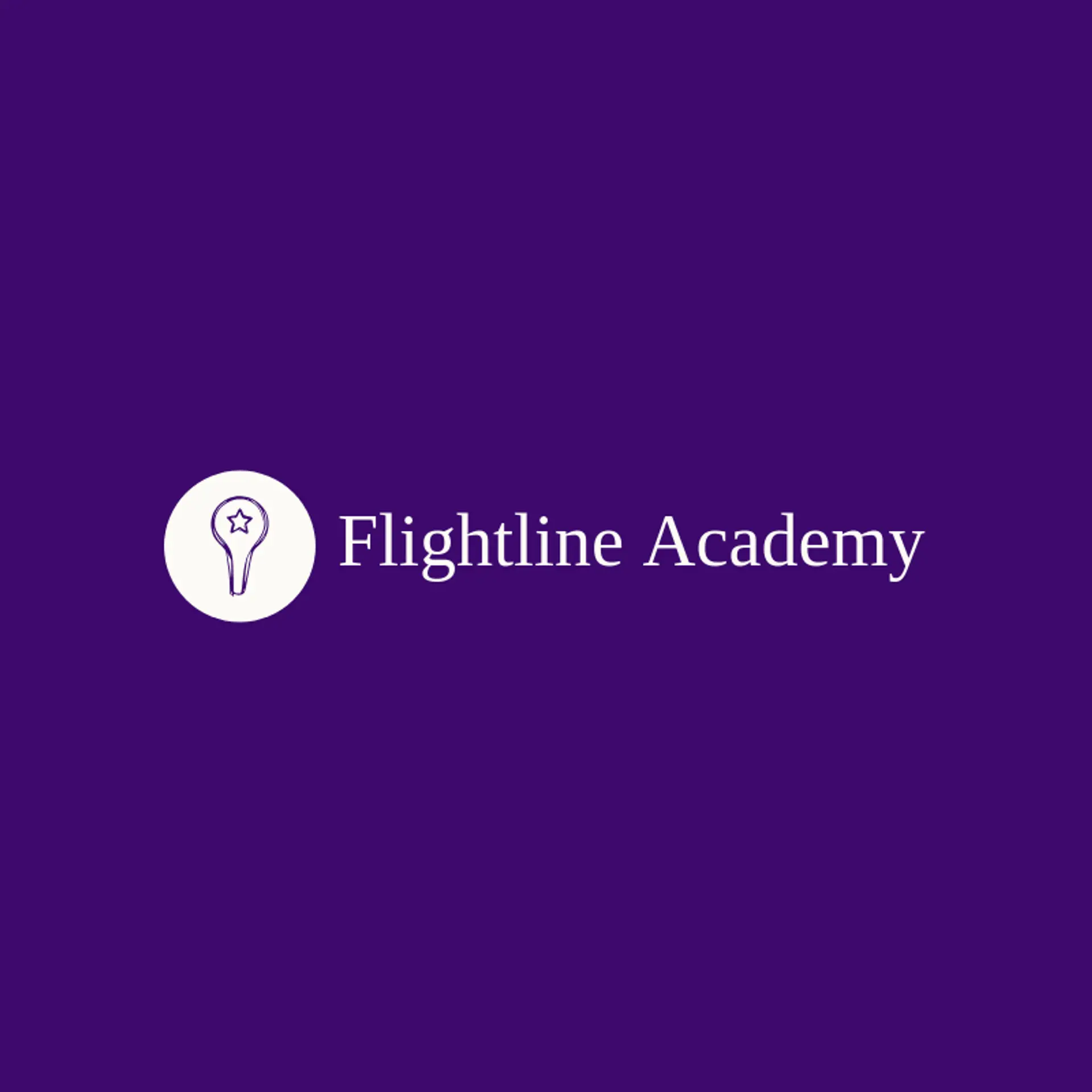 Flightline Academy logo for air force