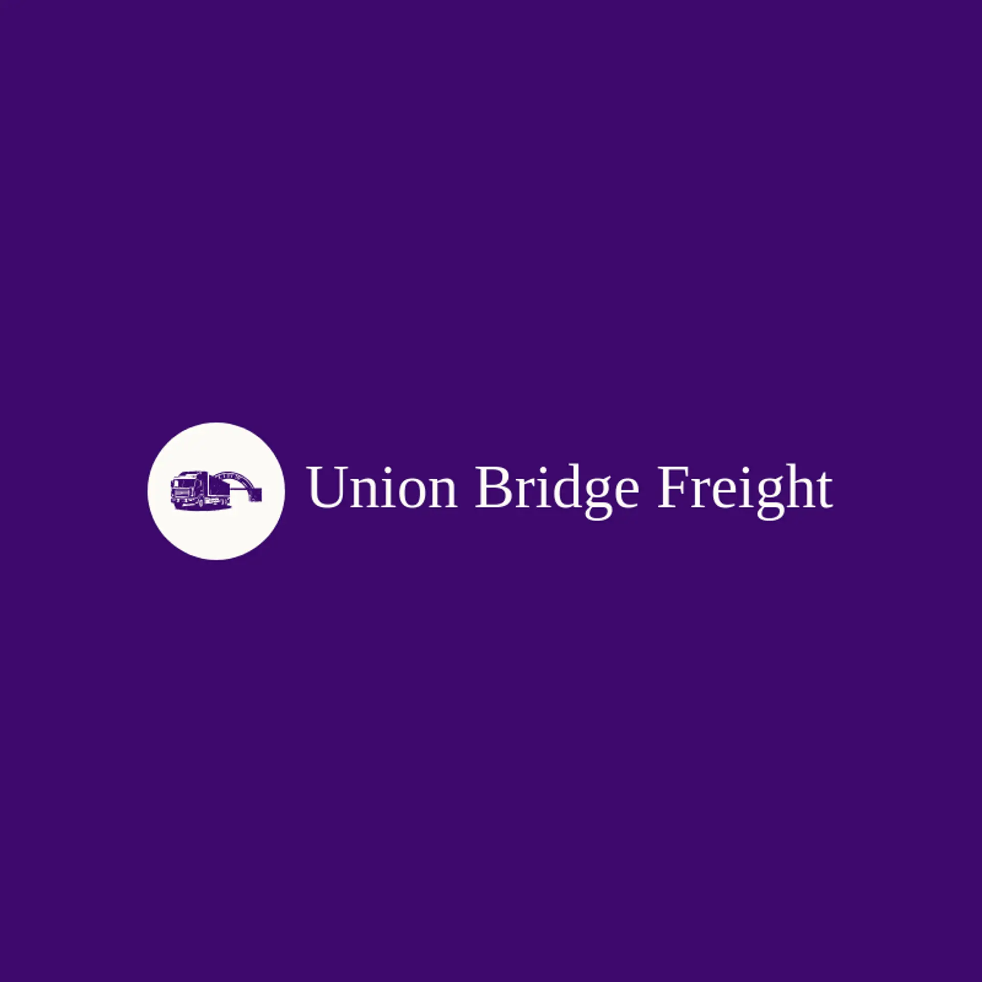Union Bridge Freight logo for trucking company