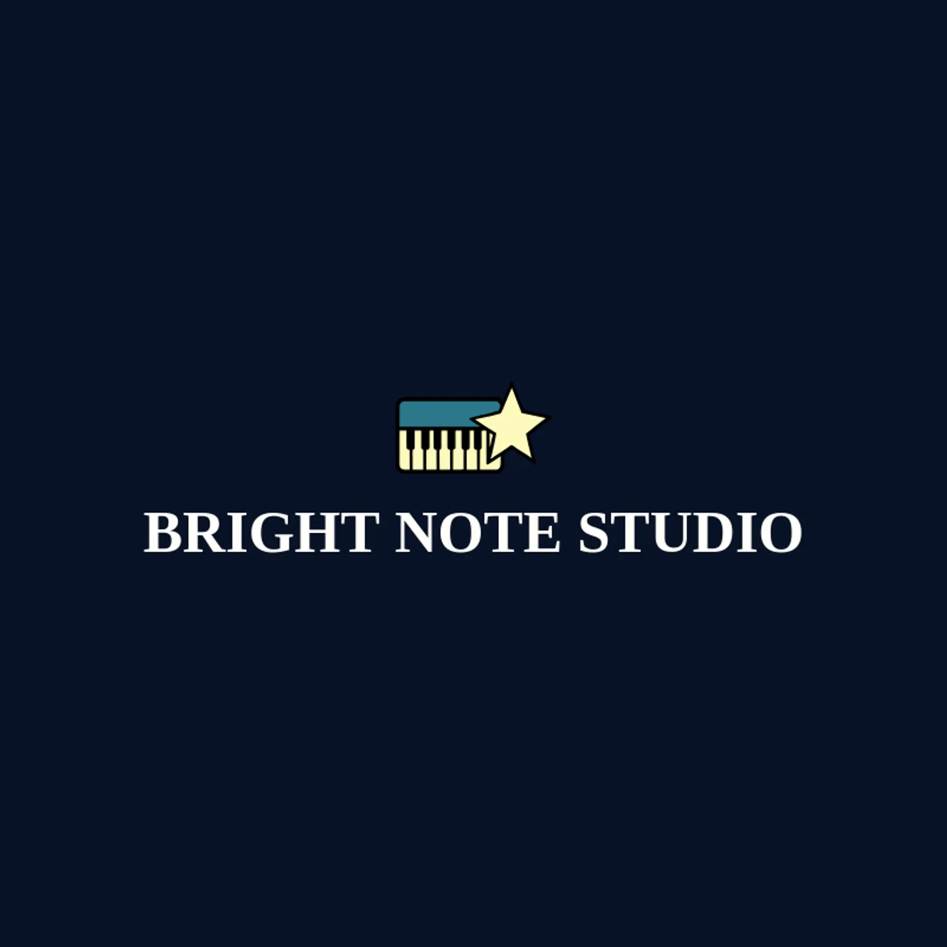 Bright Note Studio logo for keyboard