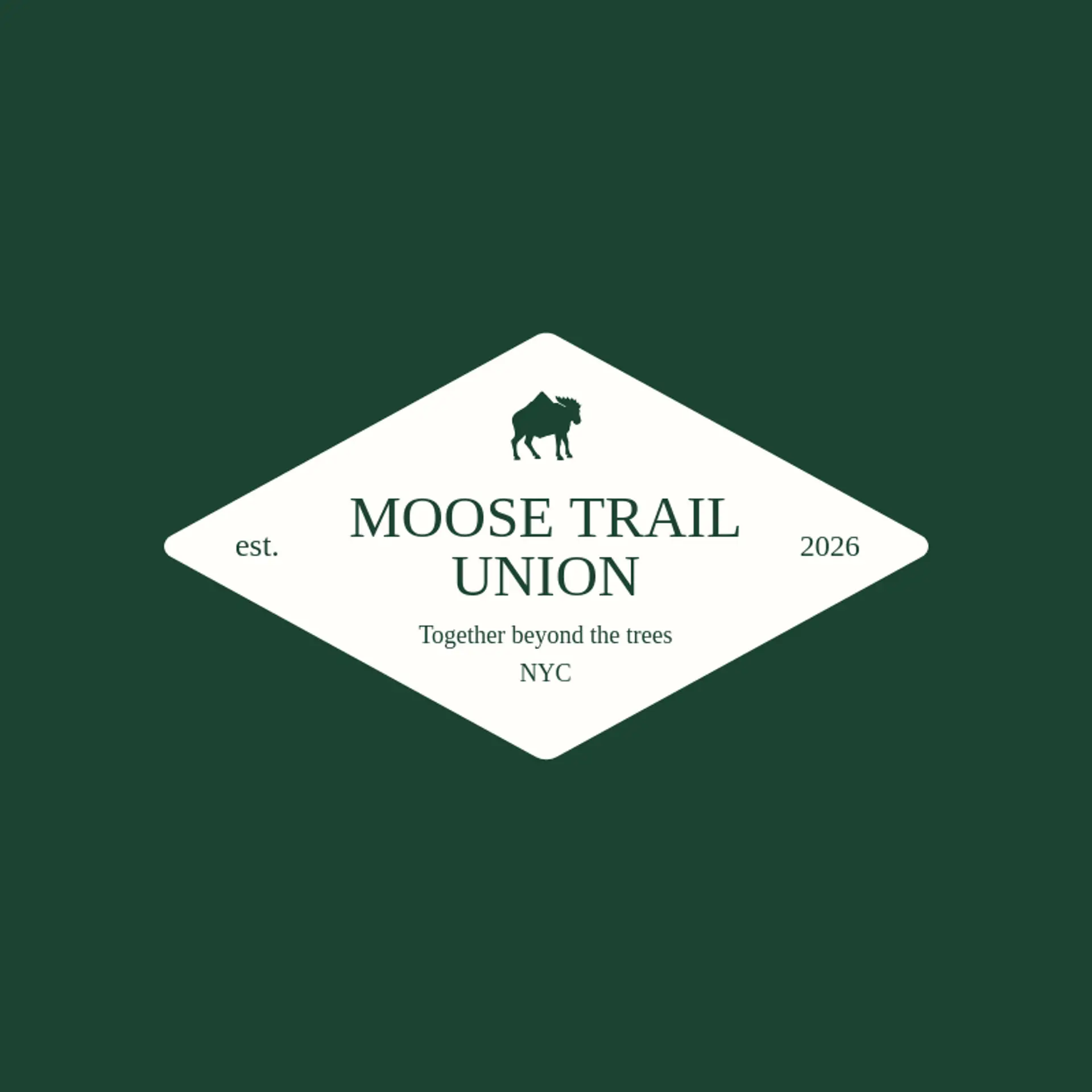 Moose Trail Union logo for moose