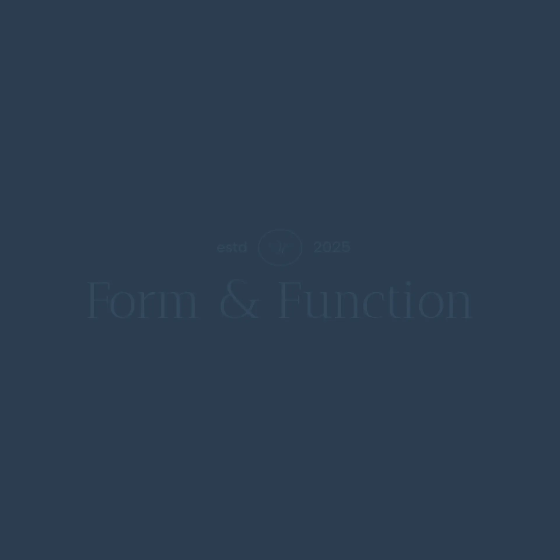 Form & Function logo for construction designer