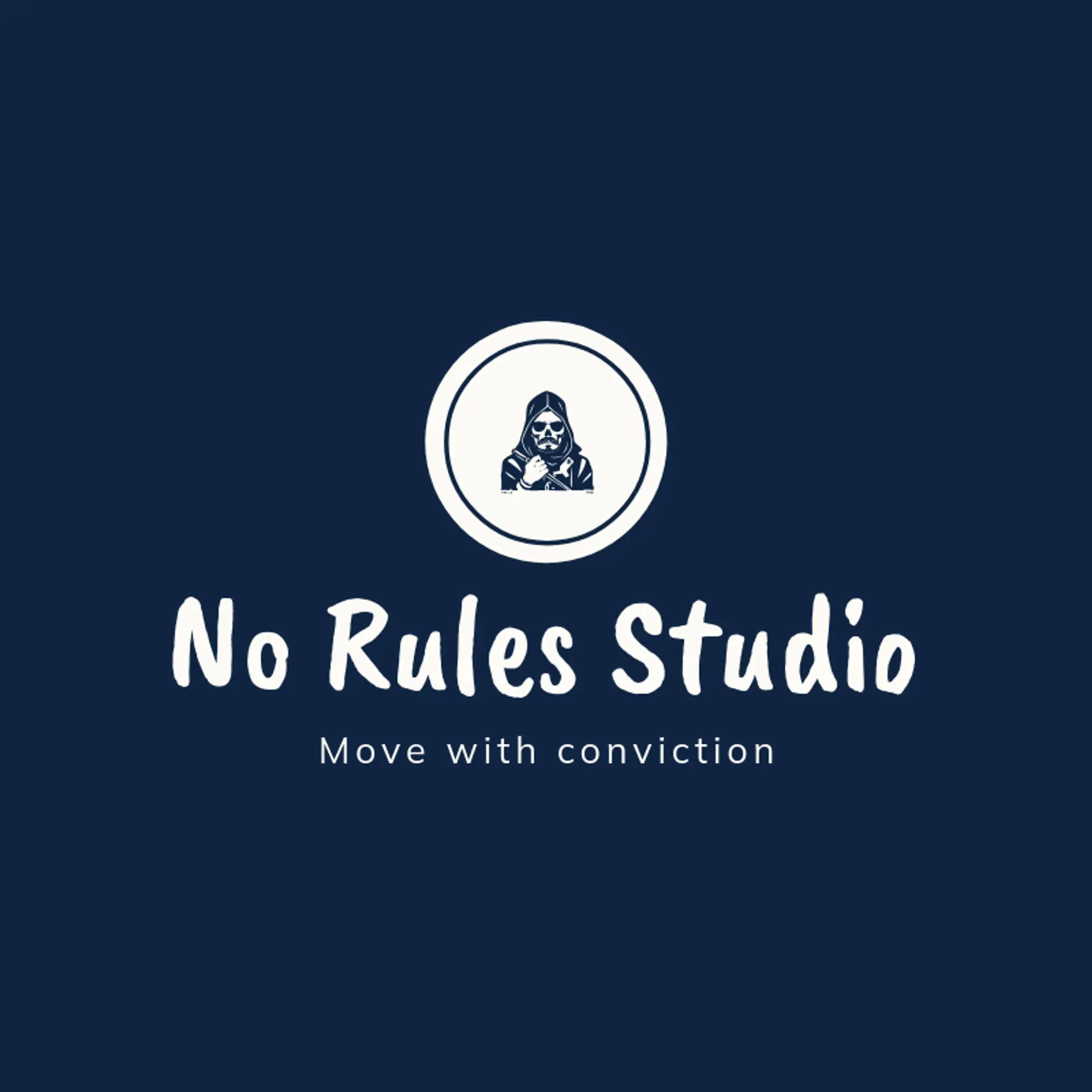 No Rules Studio logo for rebel