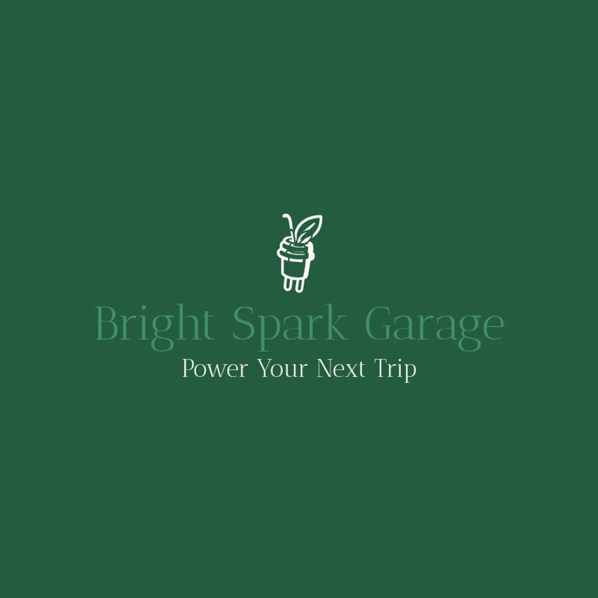 Bright Spark Garage logo for motor shop
