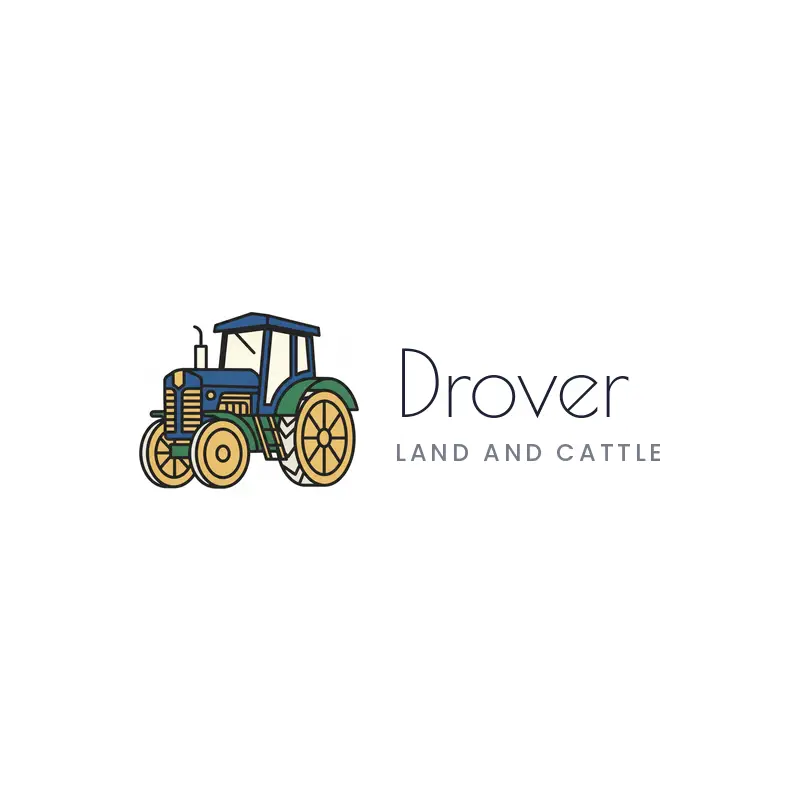 Tractor deco farm logo