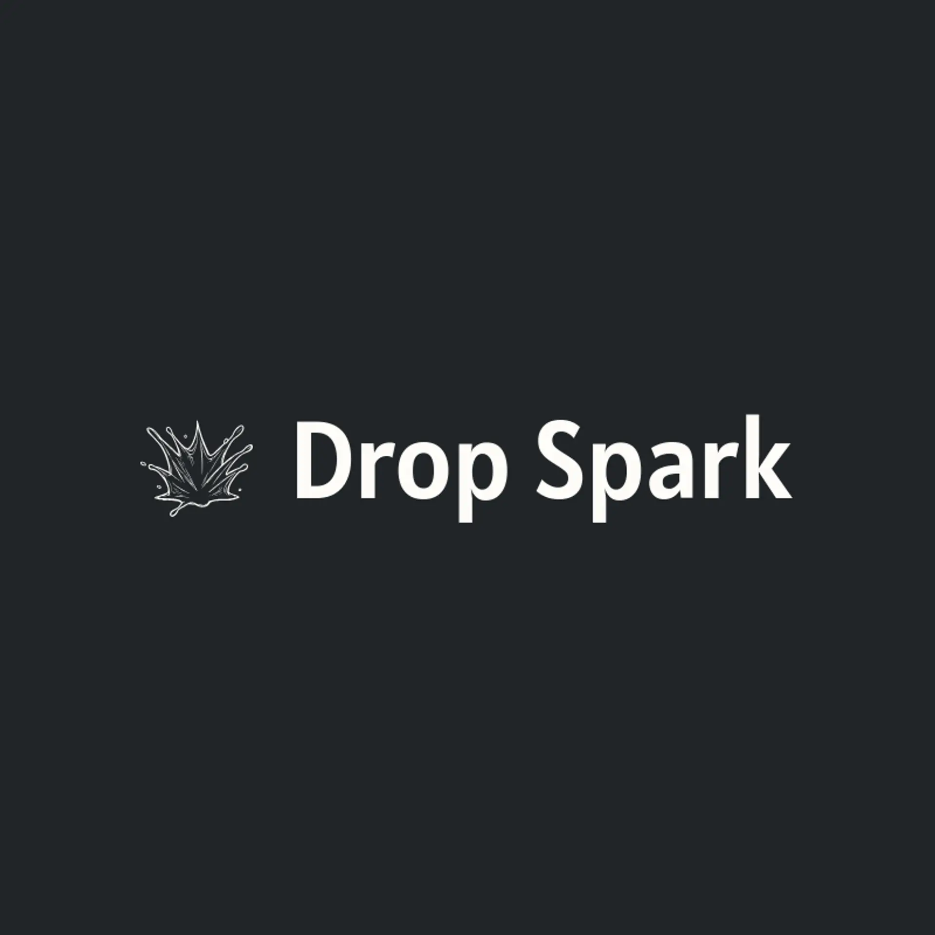 Drop Spark logo for water