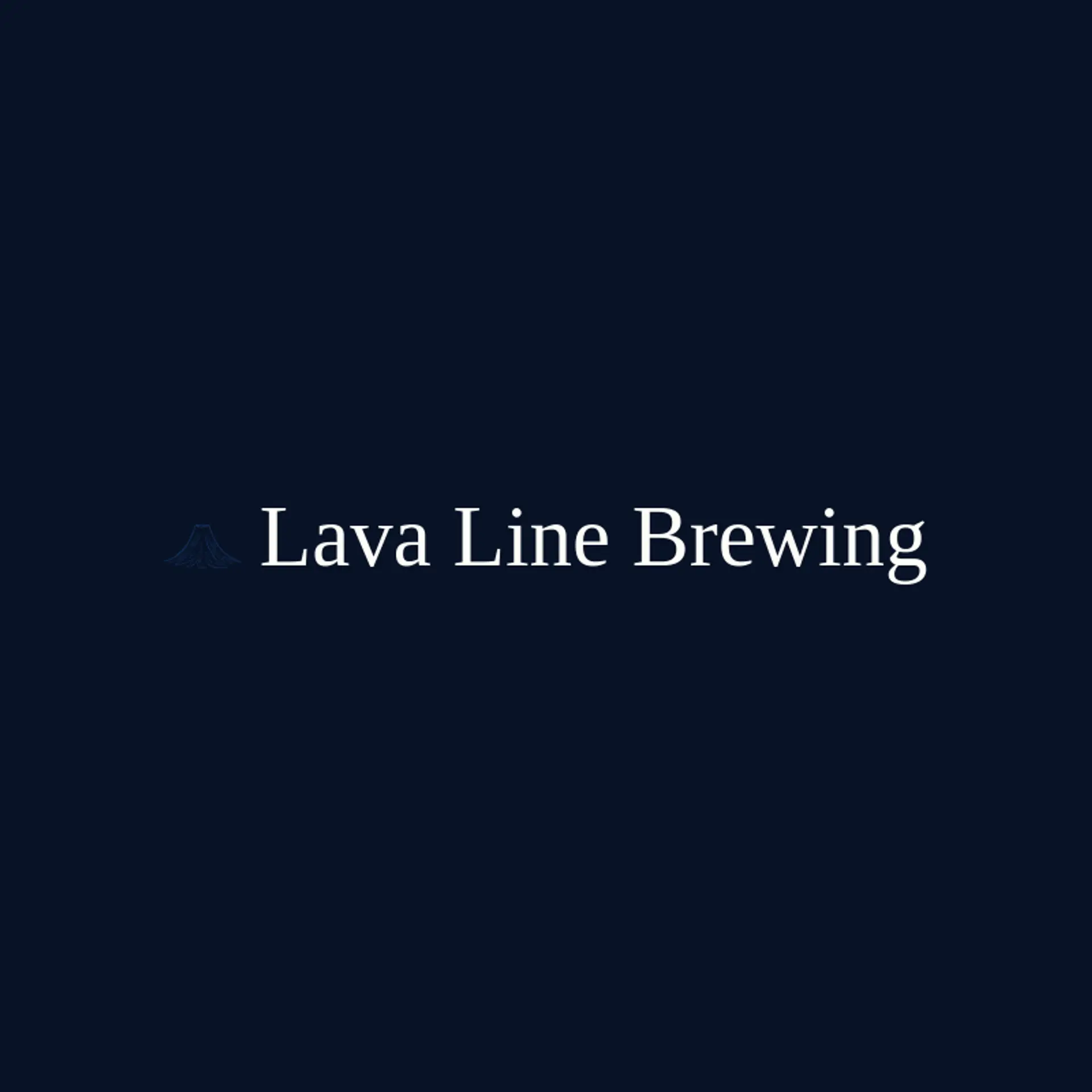 Lava Line Brewing logo for volcano