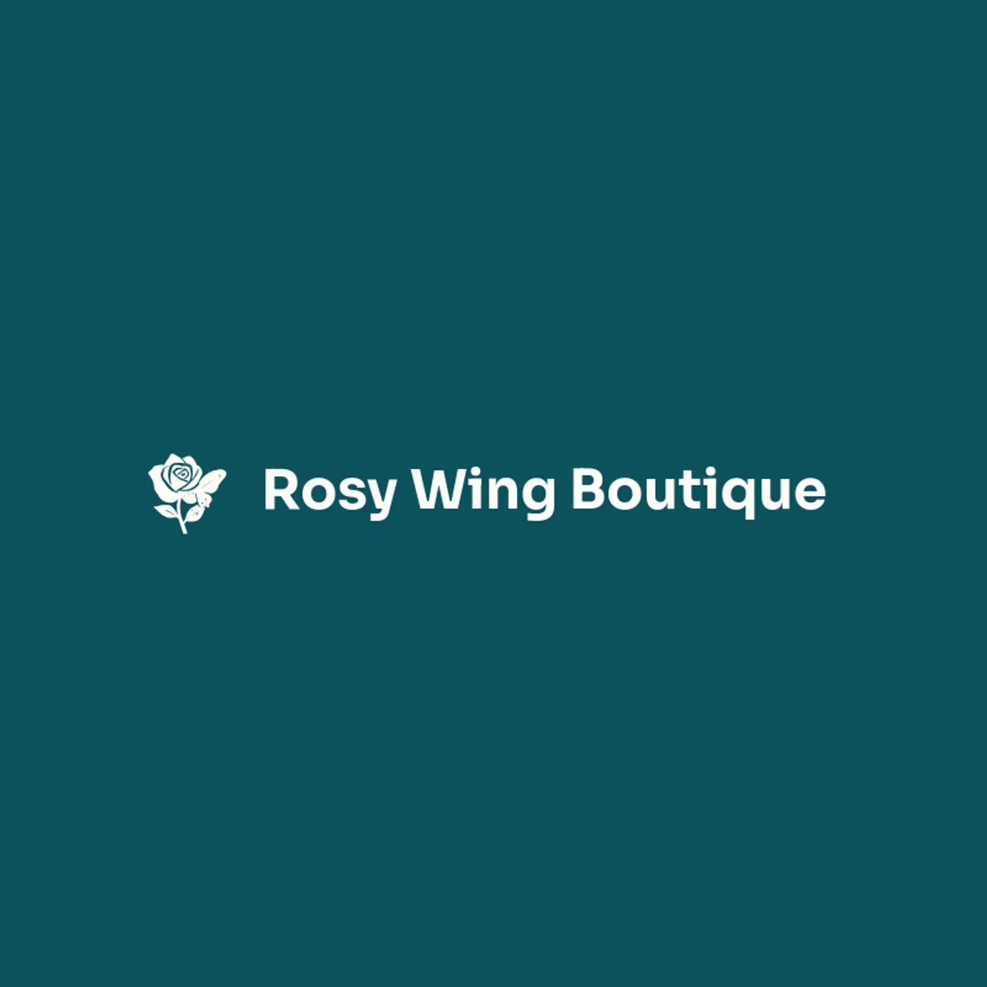 Rosy Wing Boutique logo for butterfly