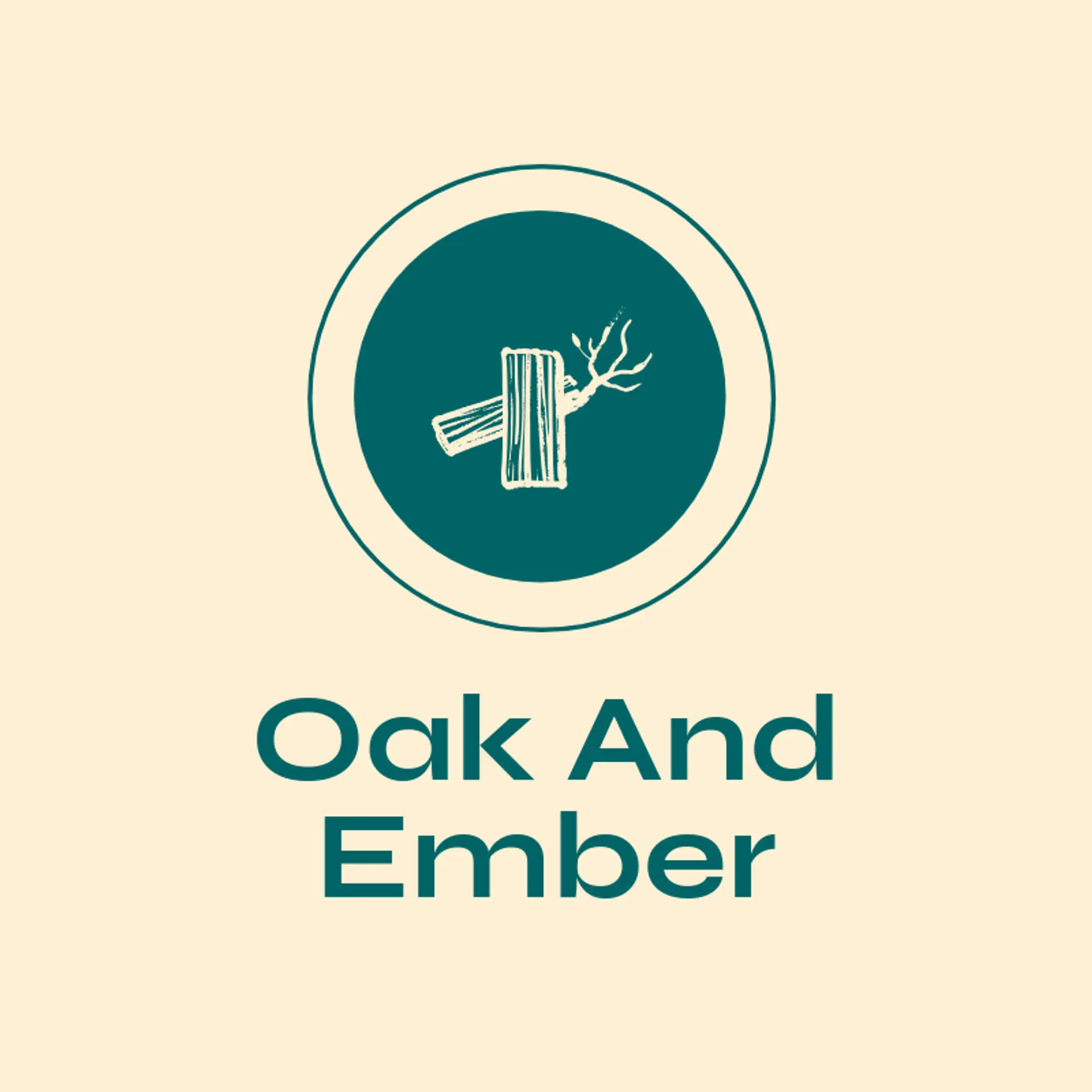 Oak and Ember logo for wood
