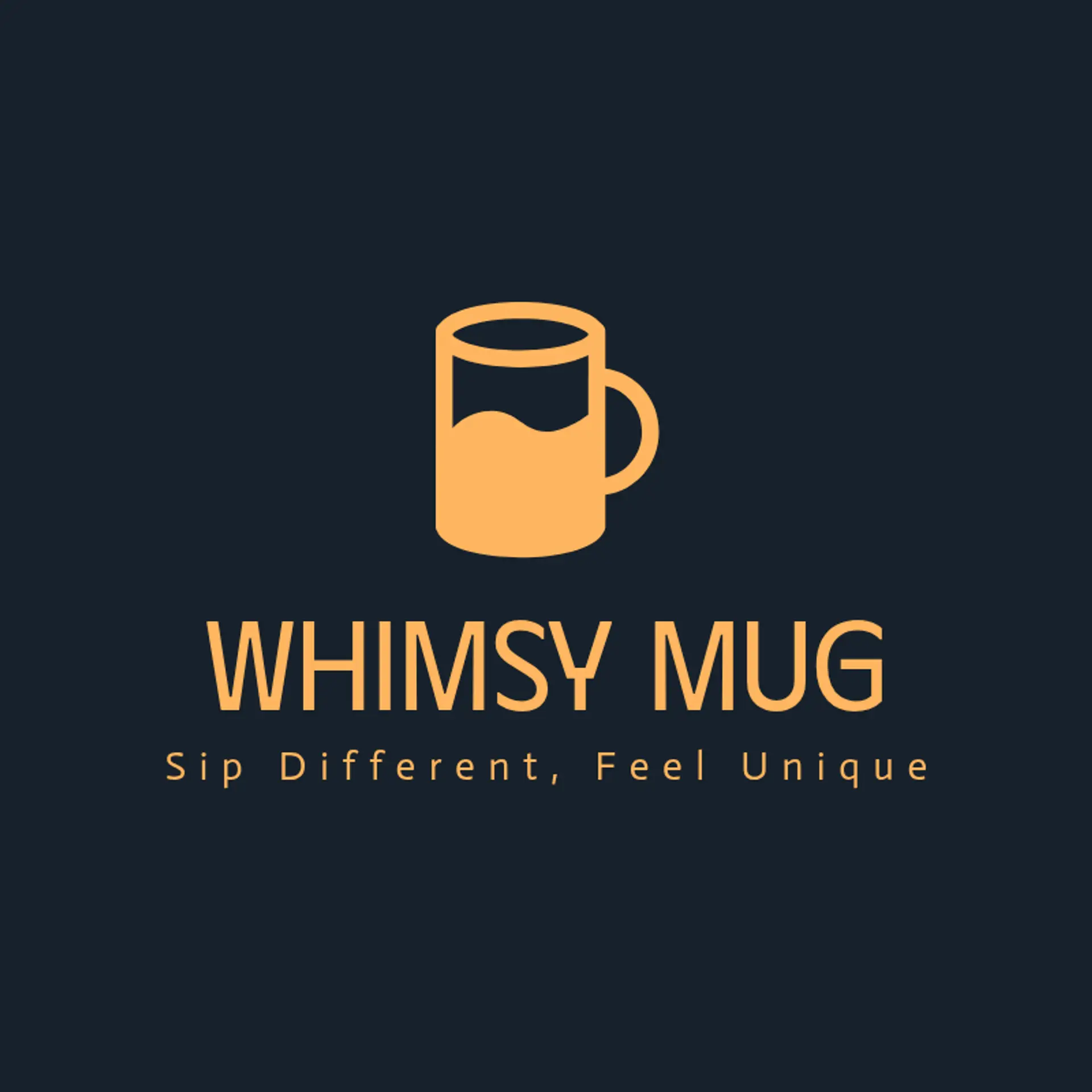 Whimsy Mug logo for unique cafe