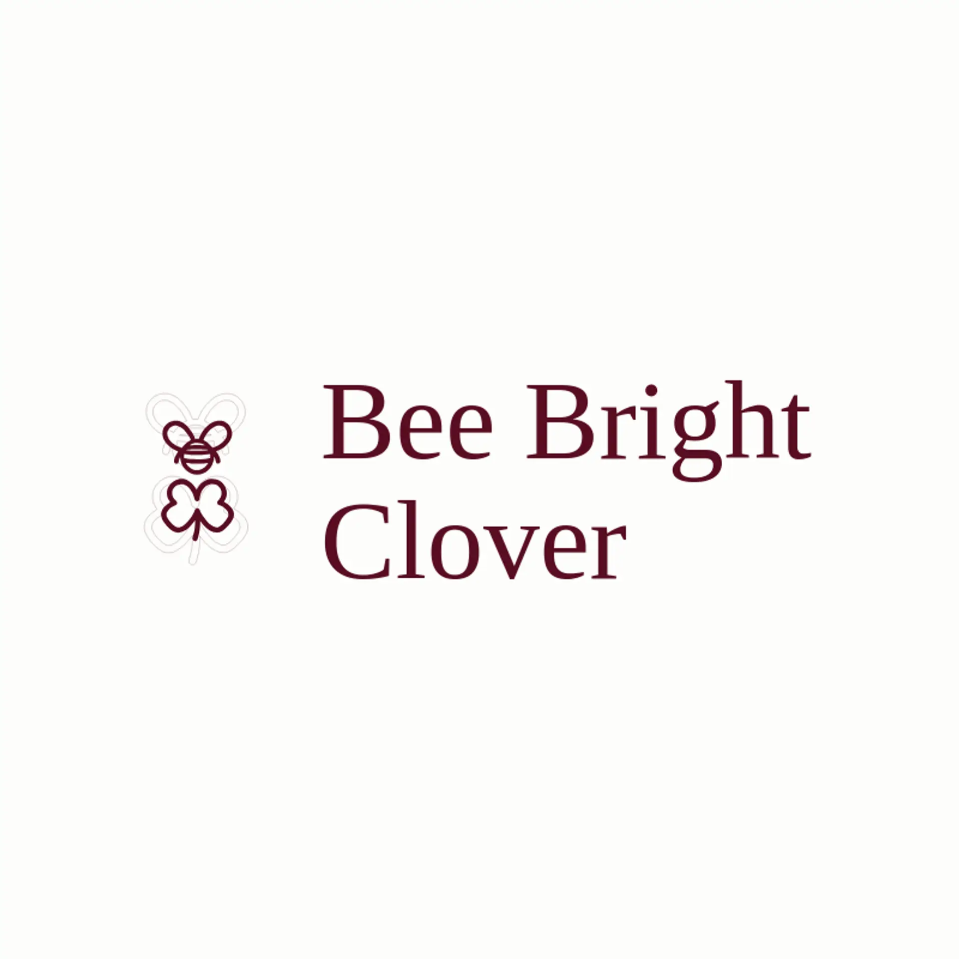 Bee Bright Clover logo for clover