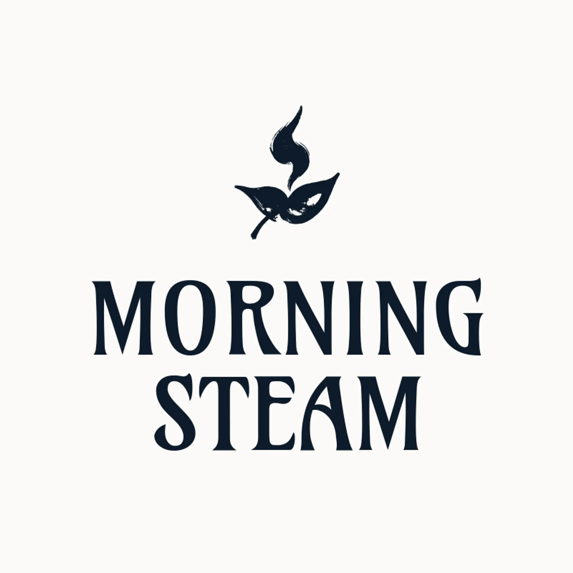 Morning Steam logo for tea shop