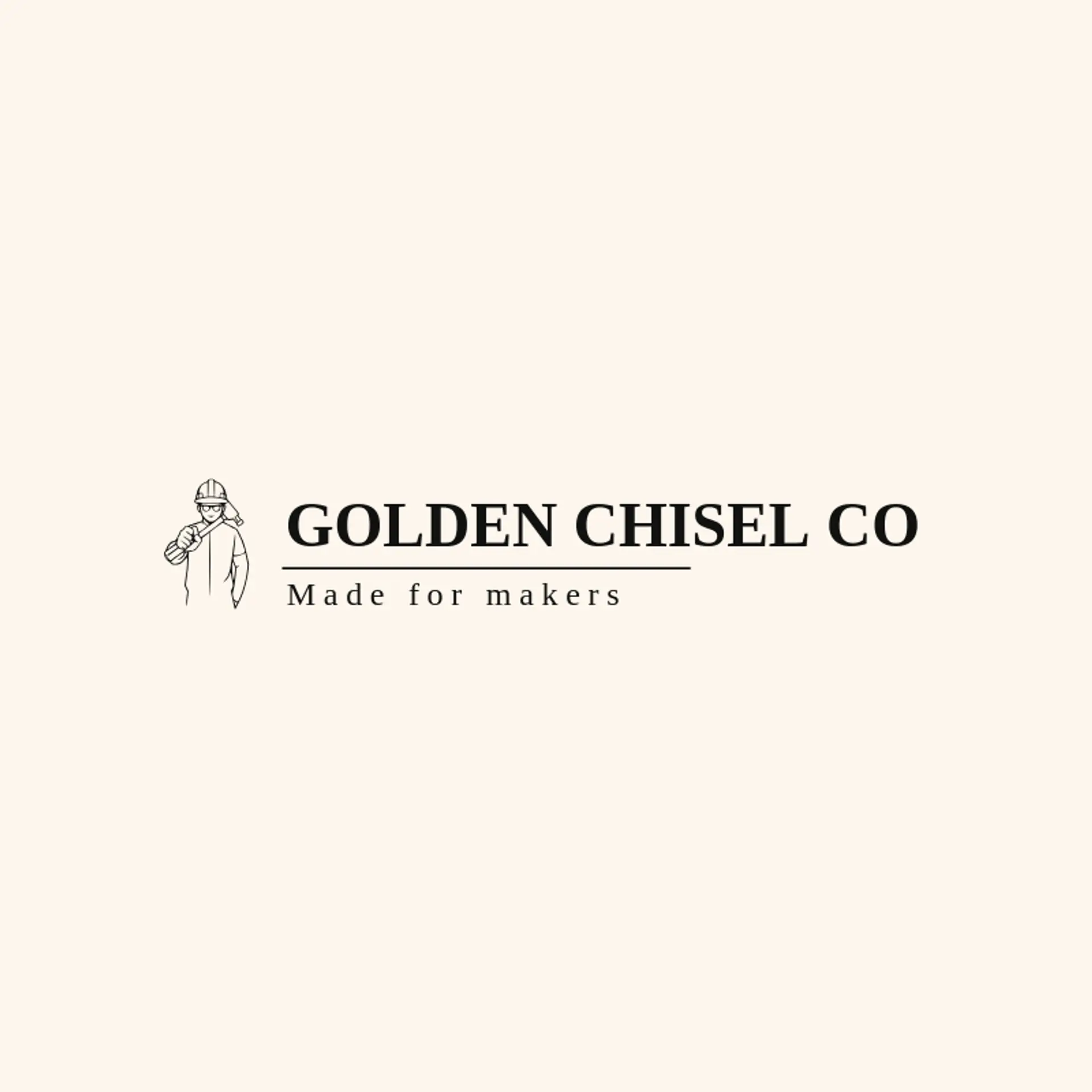 Golden Chisel Co logo for craftsman