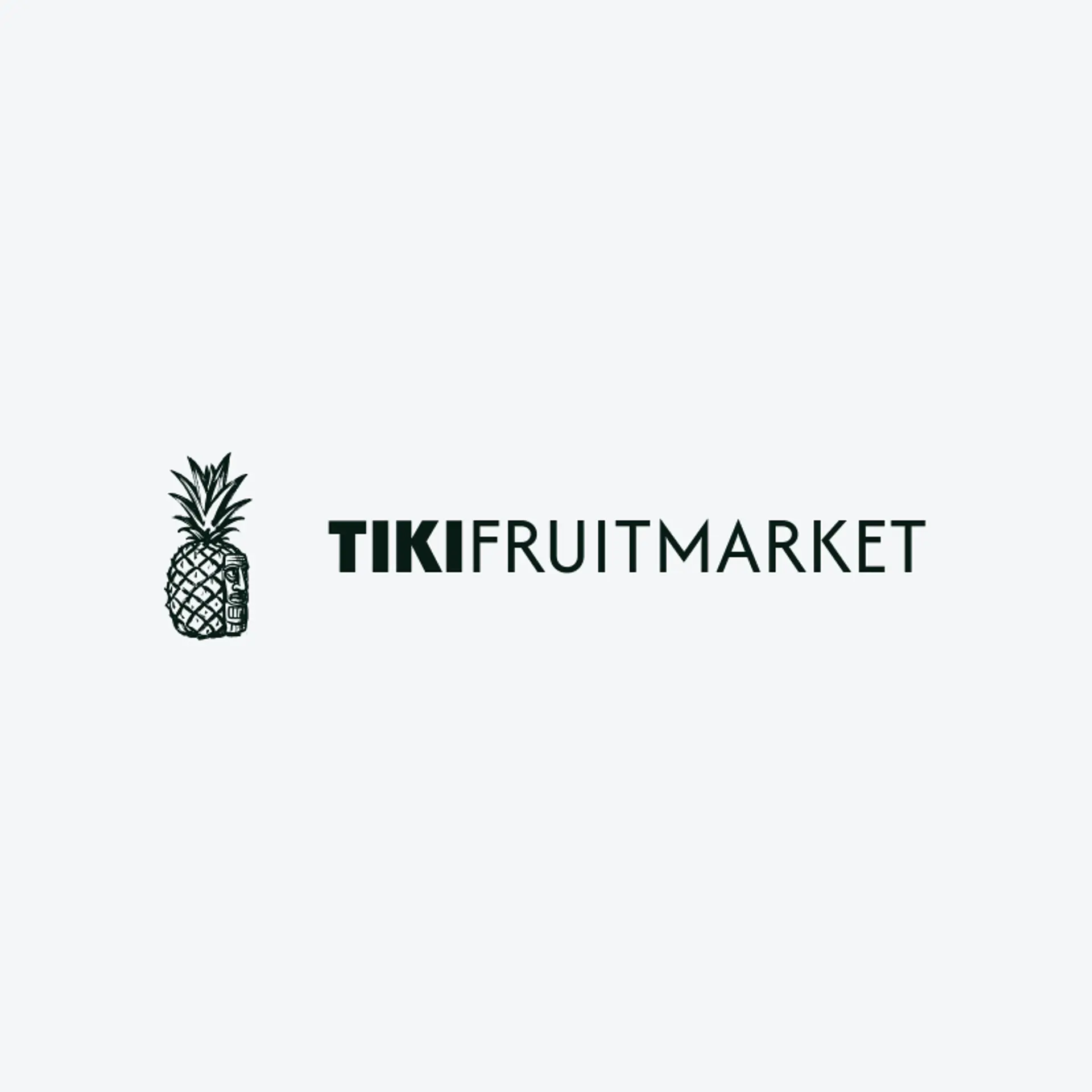 Tiki Fruit Market logo for hawaii