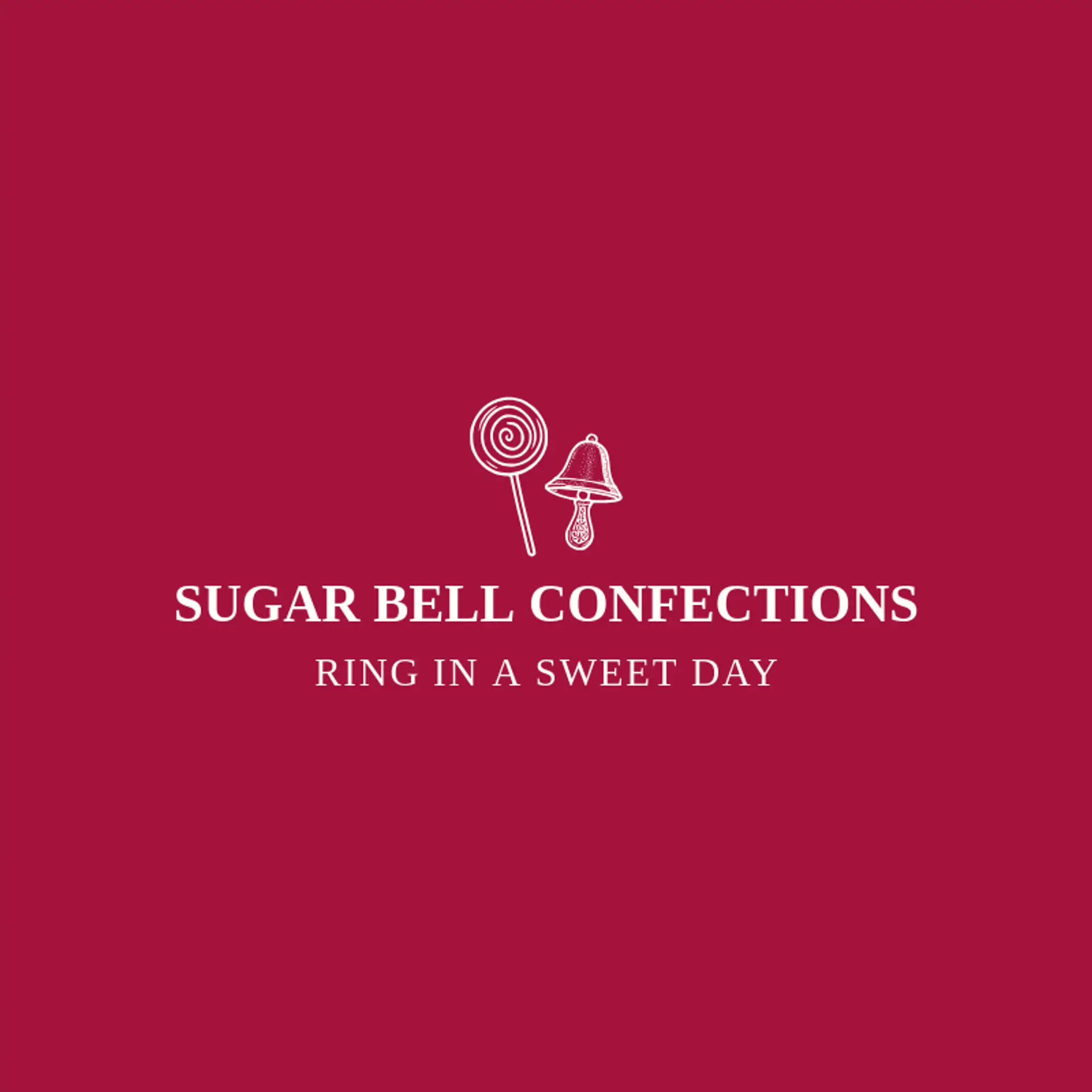 Sugar Bell Confections logo for lollipop
