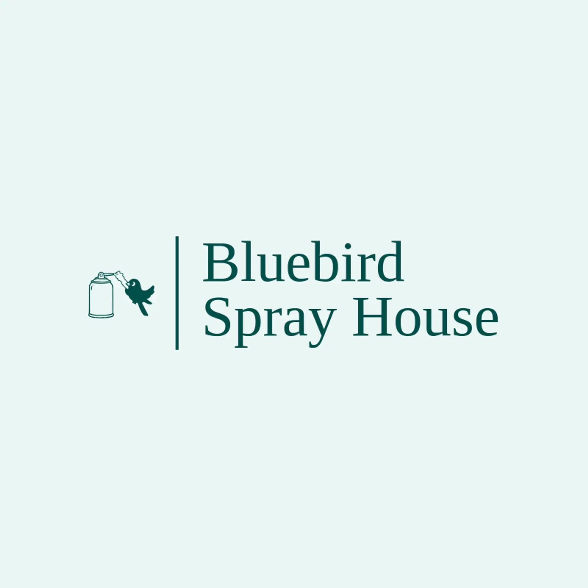 Bluebird Spray House logo for spray paint