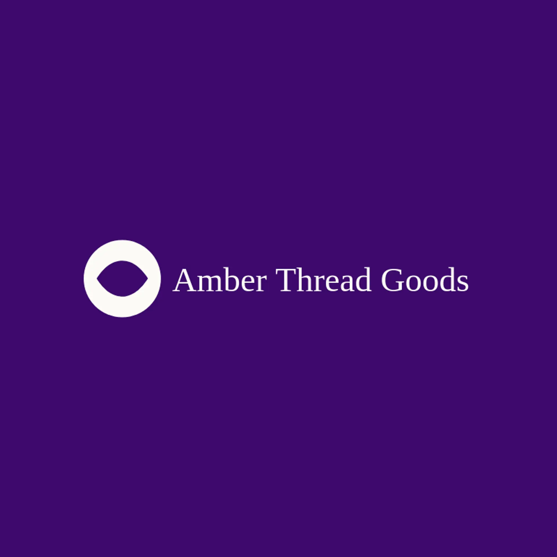 Amber Thread Goods logo for evil eye