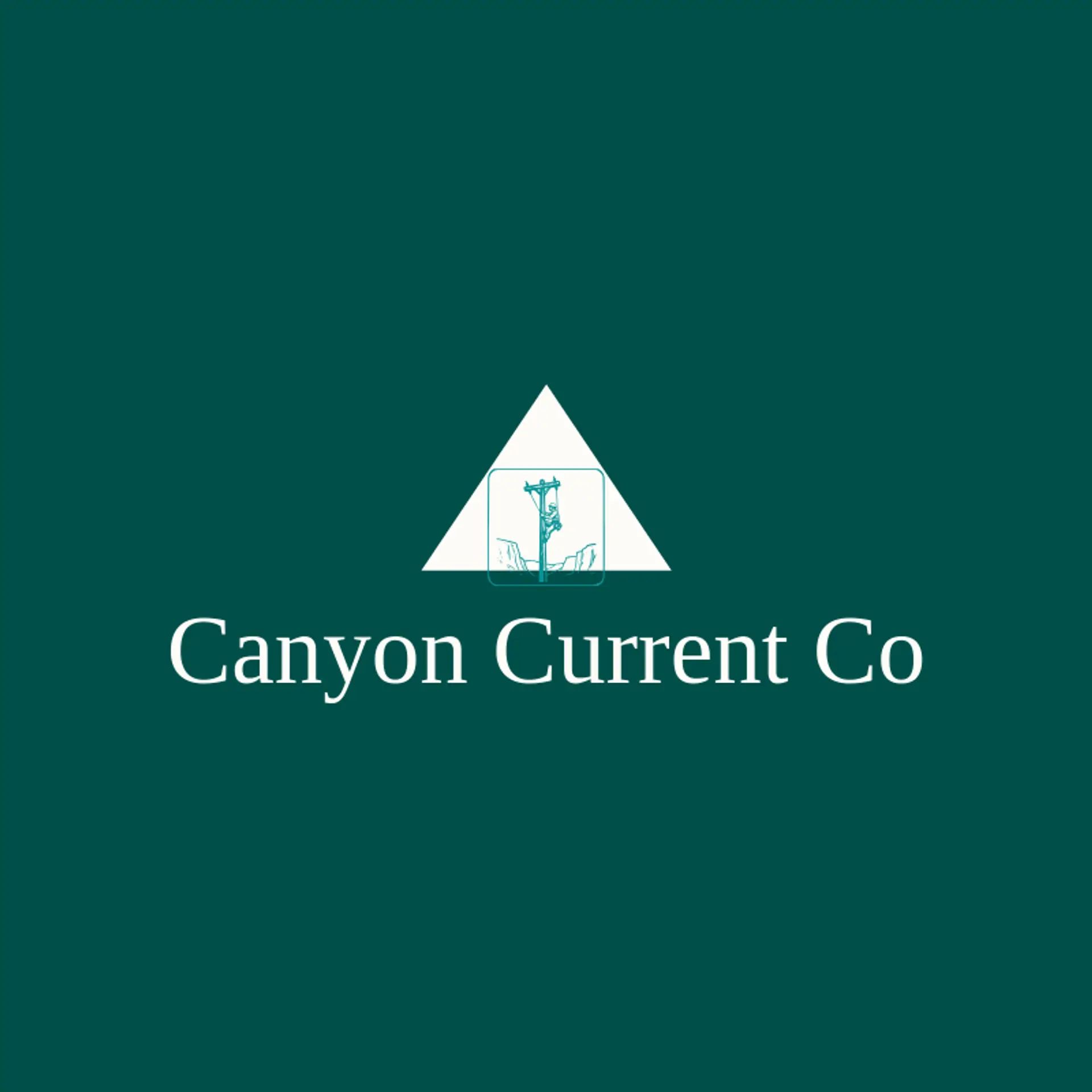 Canyon Current Co logo for lineman