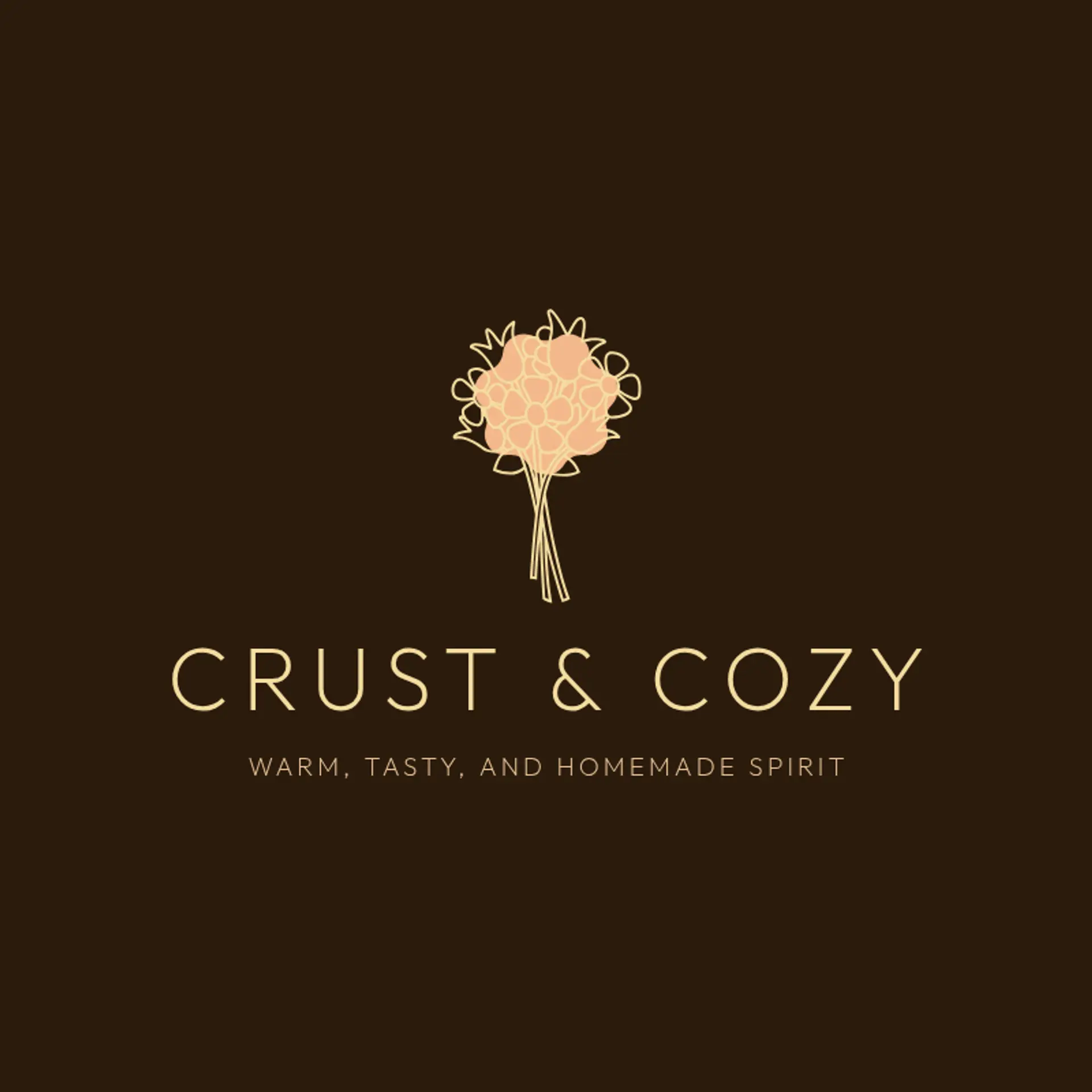 Crust & Cozy logo for creative bakery