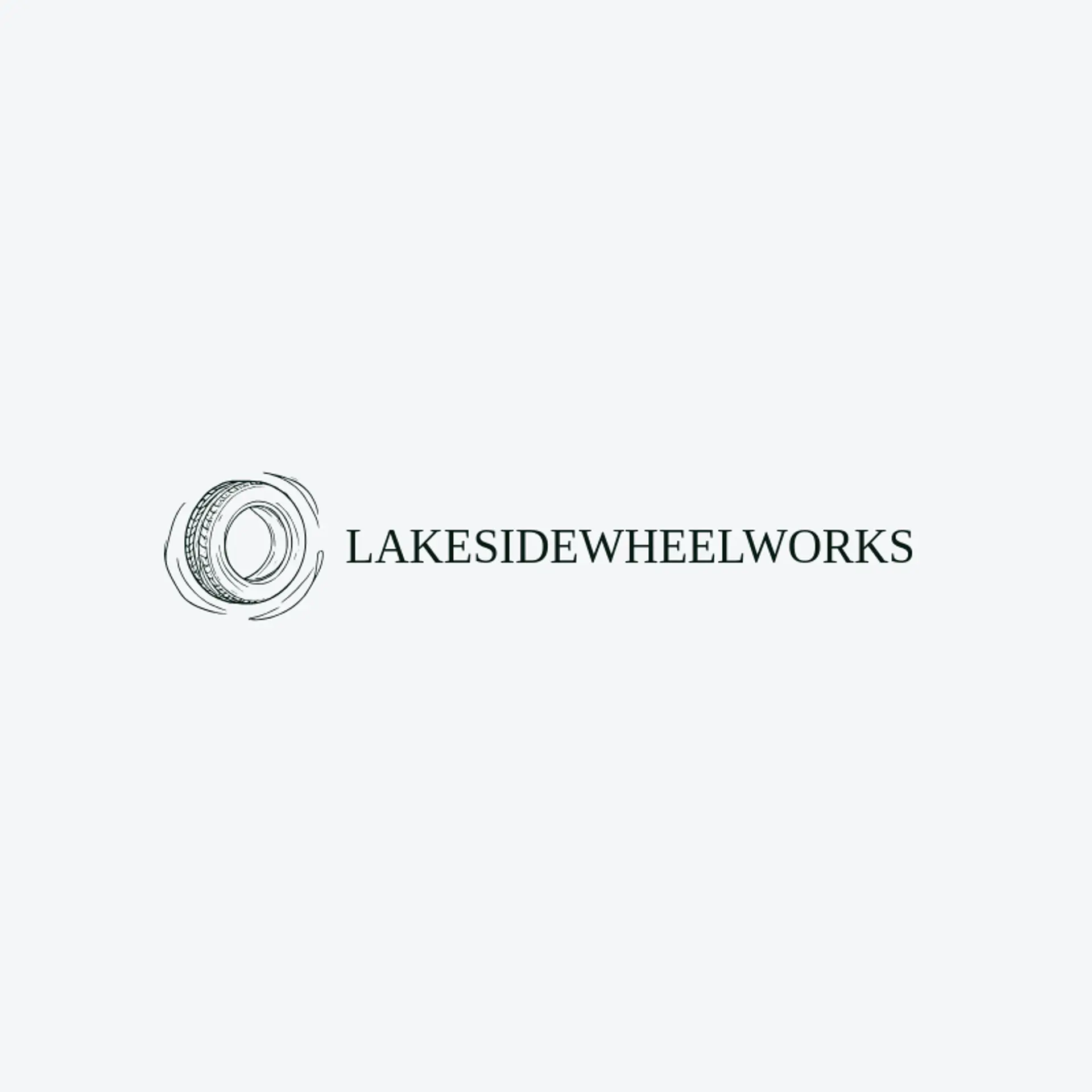 Lakeside Wheel Works logo for tire shop