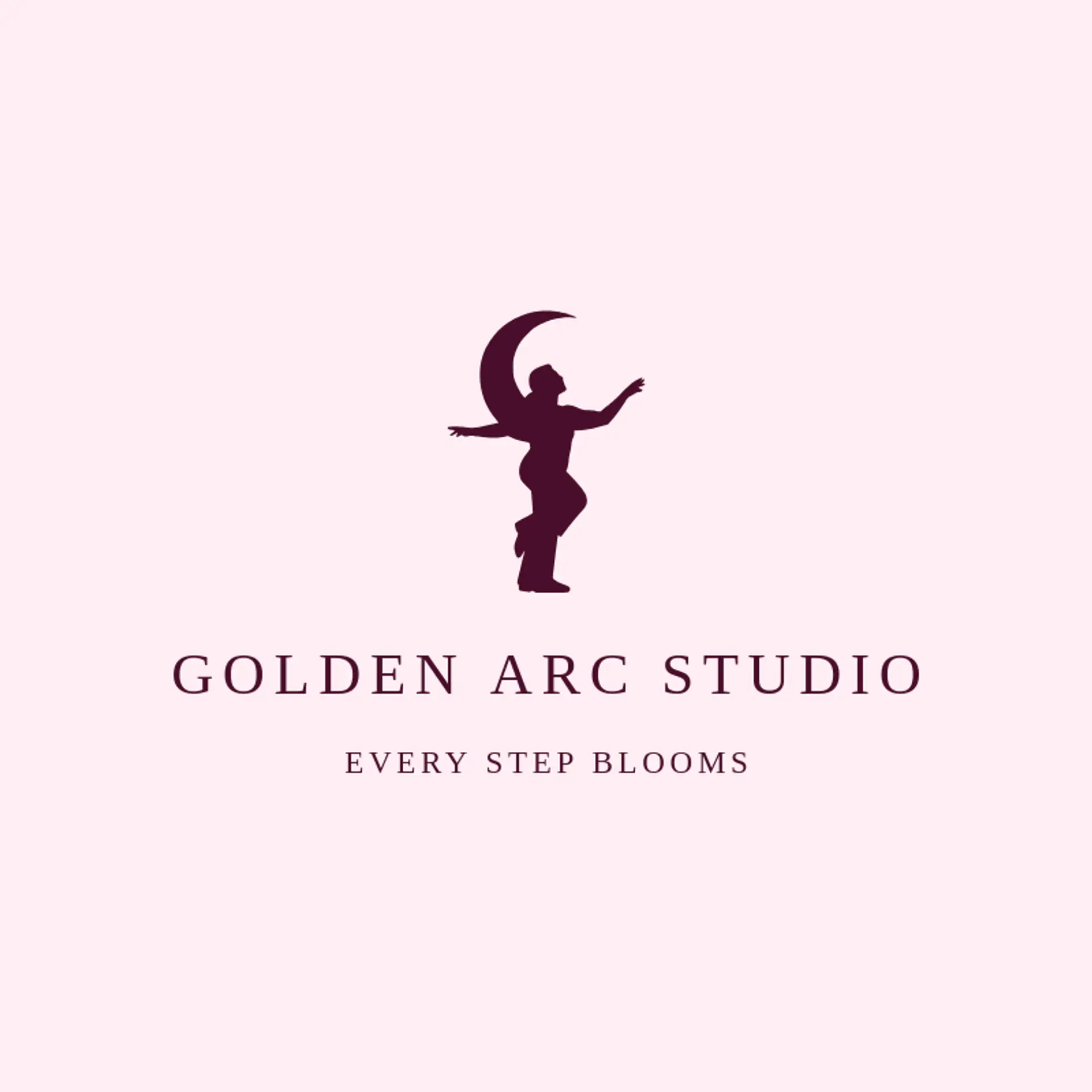 Golden Arc Studio logo for dancer