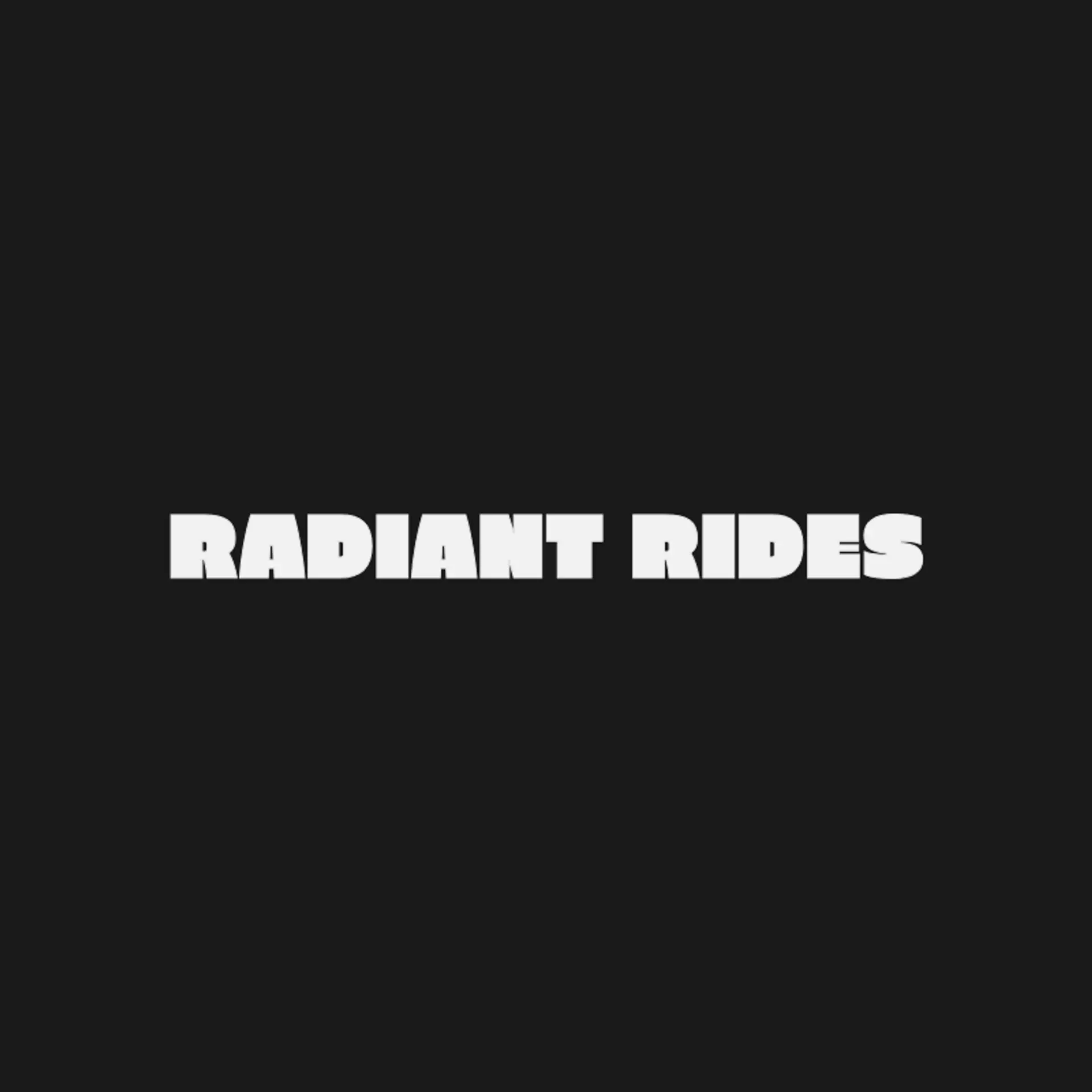 Radiant Rides logo for car cleaning