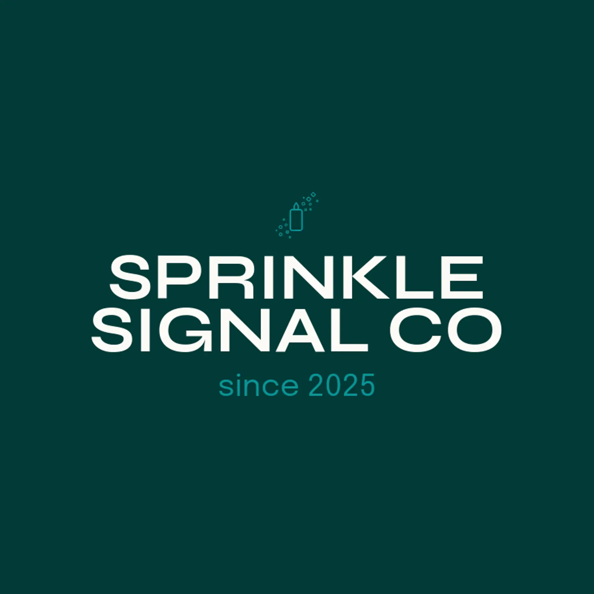 Sprinkle Signal Co logo for birthday