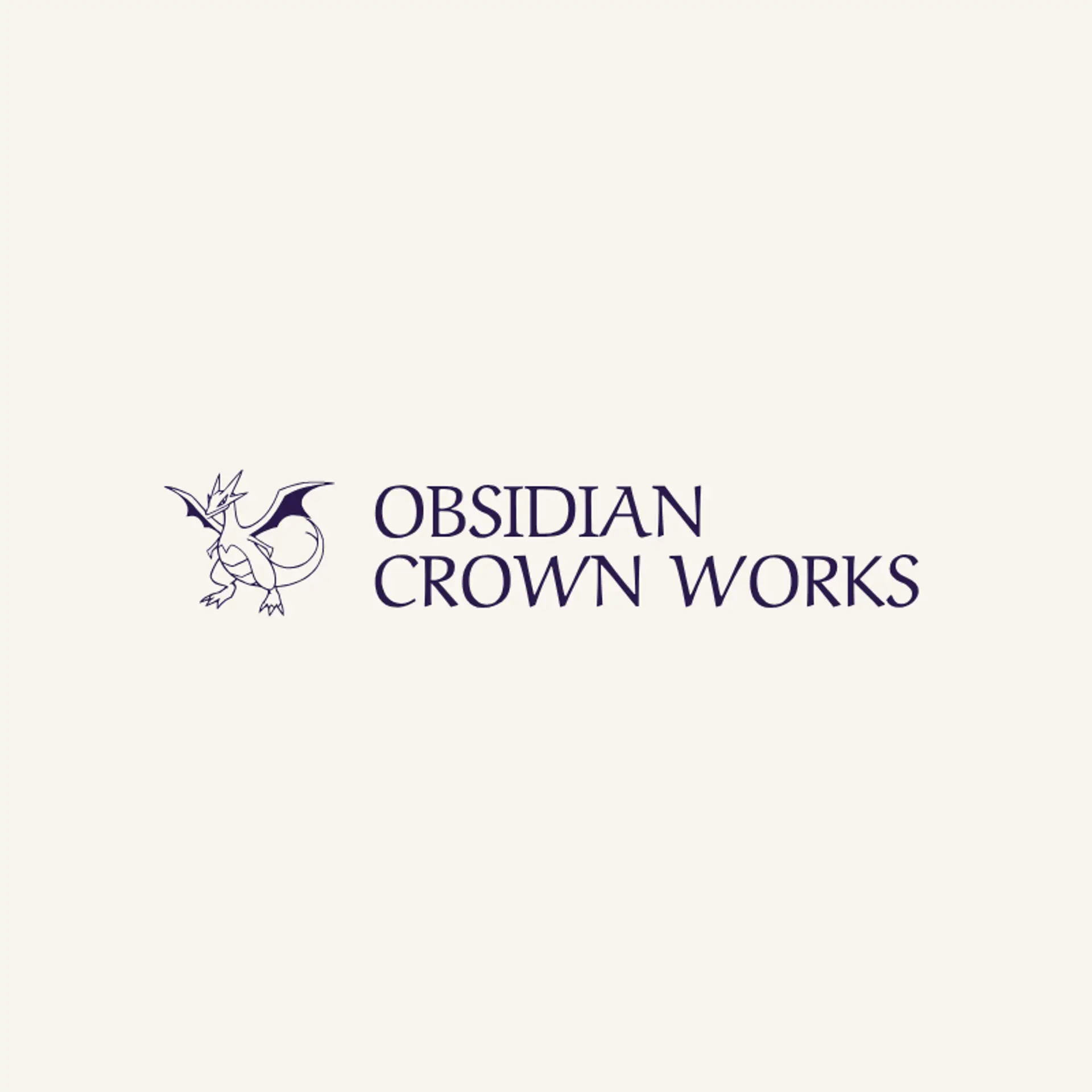 Obsidian Crown Works logo for legendary