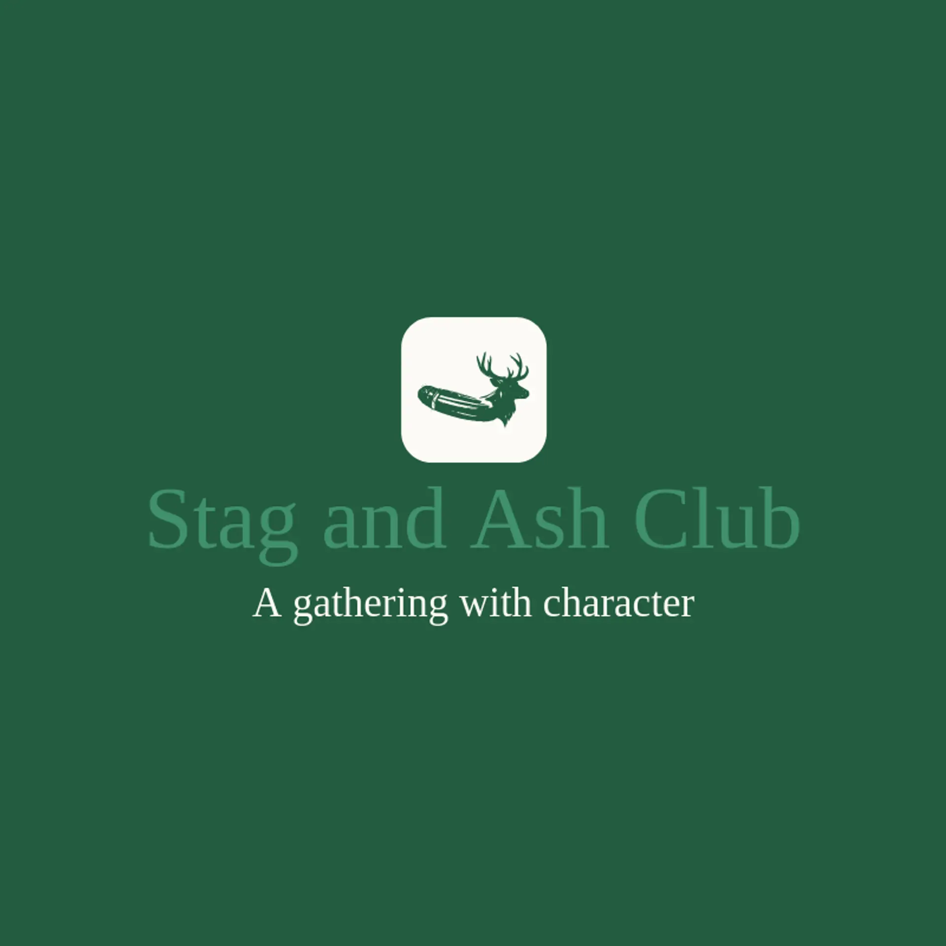 Stag and Ash Club logo for cigar
