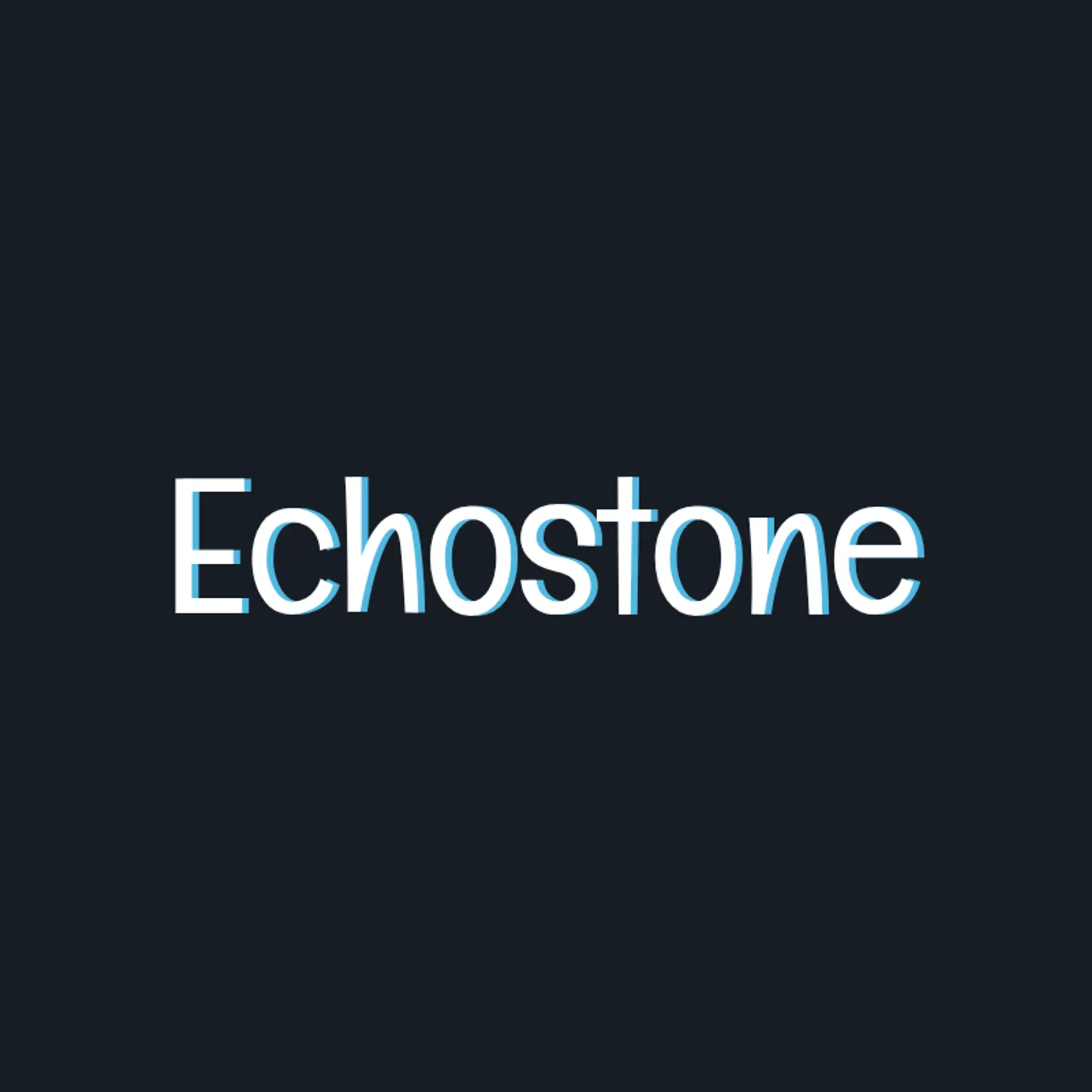 EchoStone logo for music band