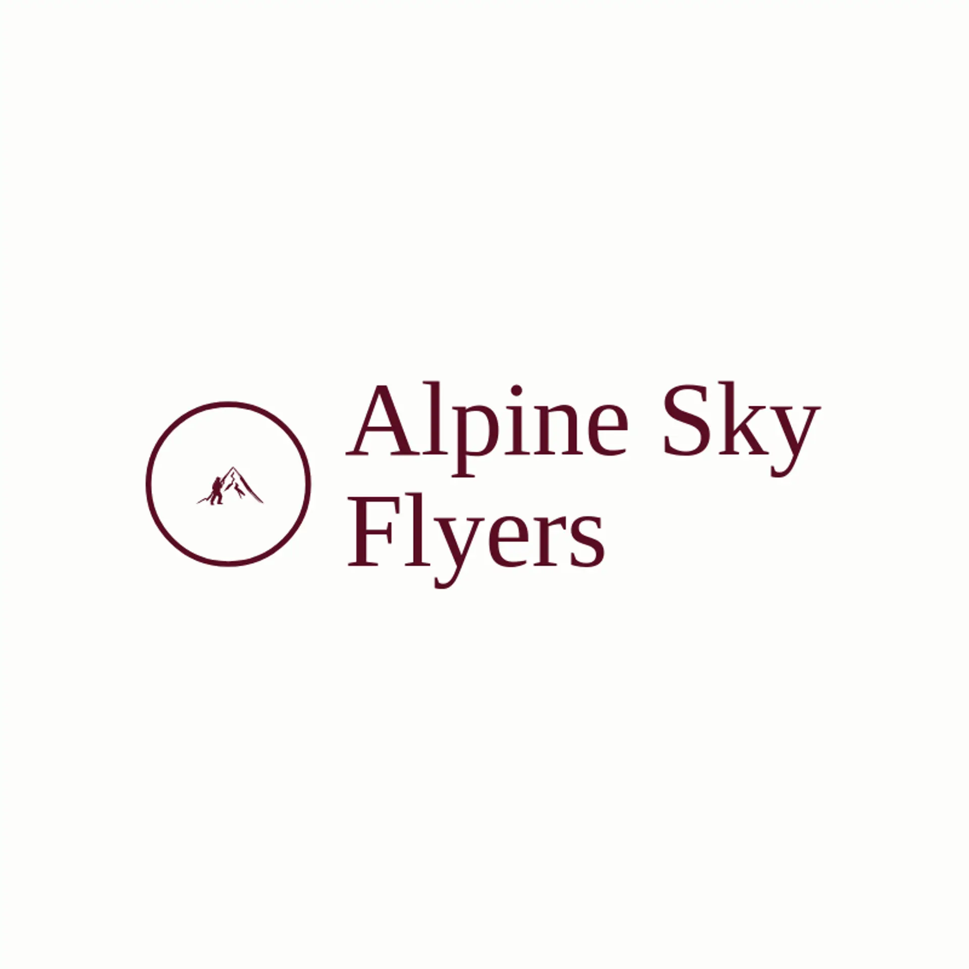 Alpine Sky Flyers logo for aviator