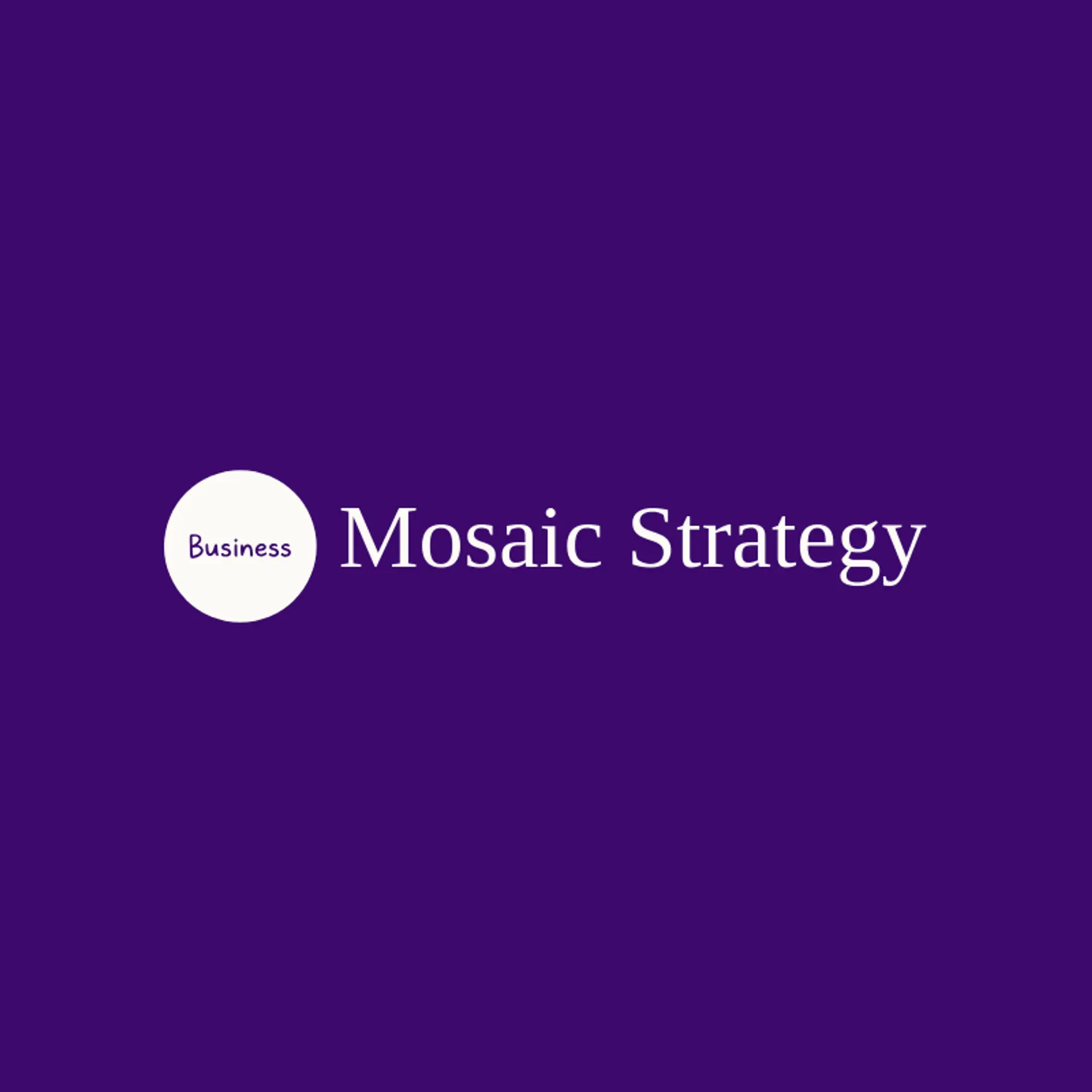 Mosaic Strategy logo for enterprise