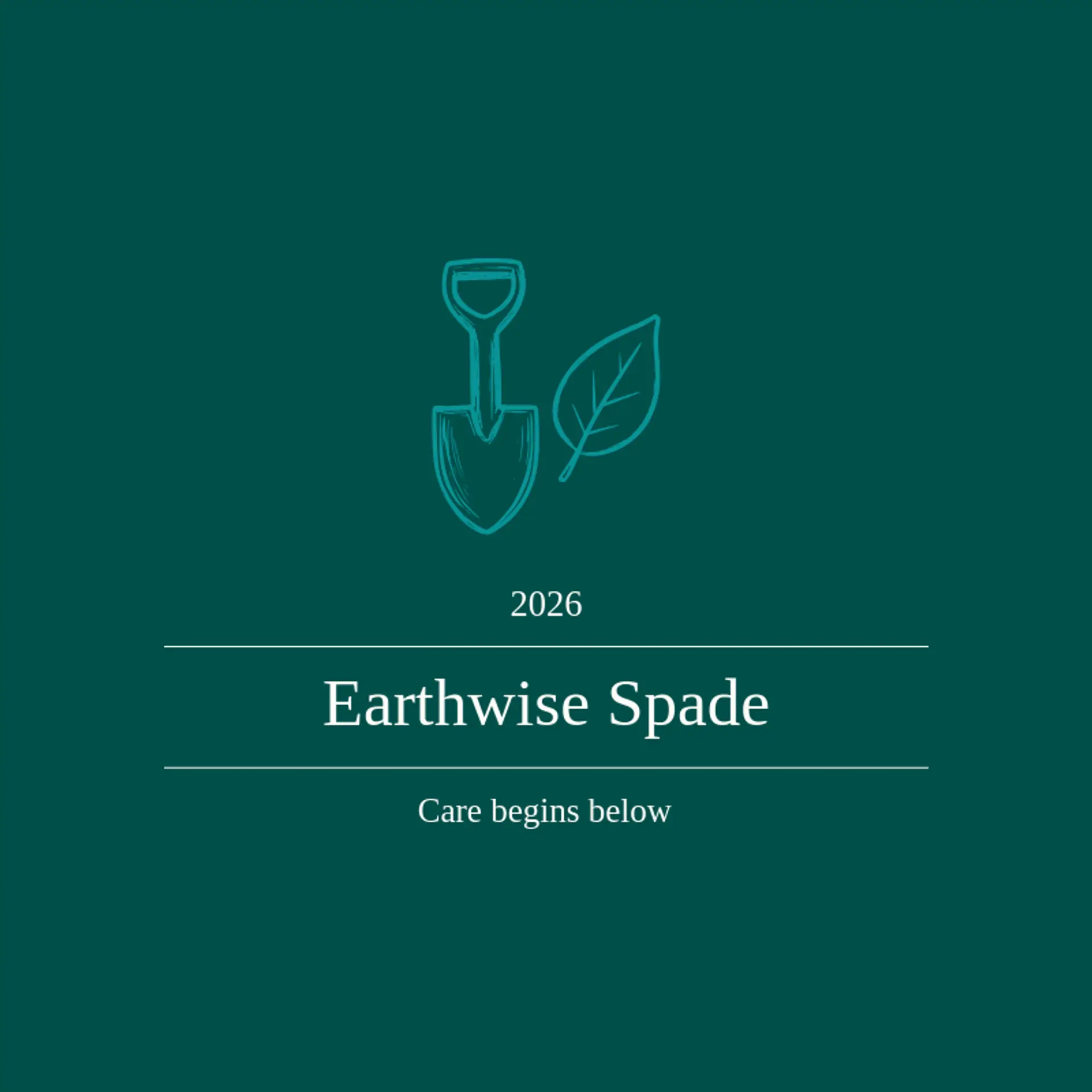 Earthwise Spade logo for landscape