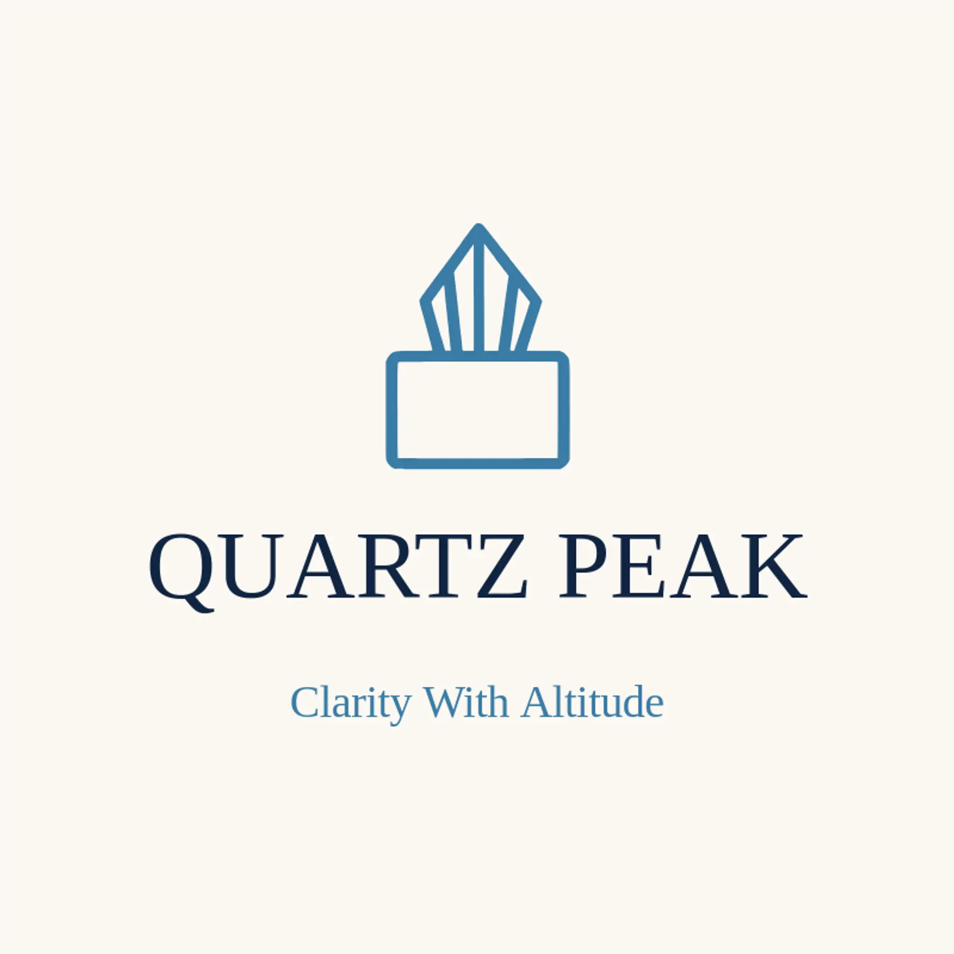 Quartz Peak logo for stone