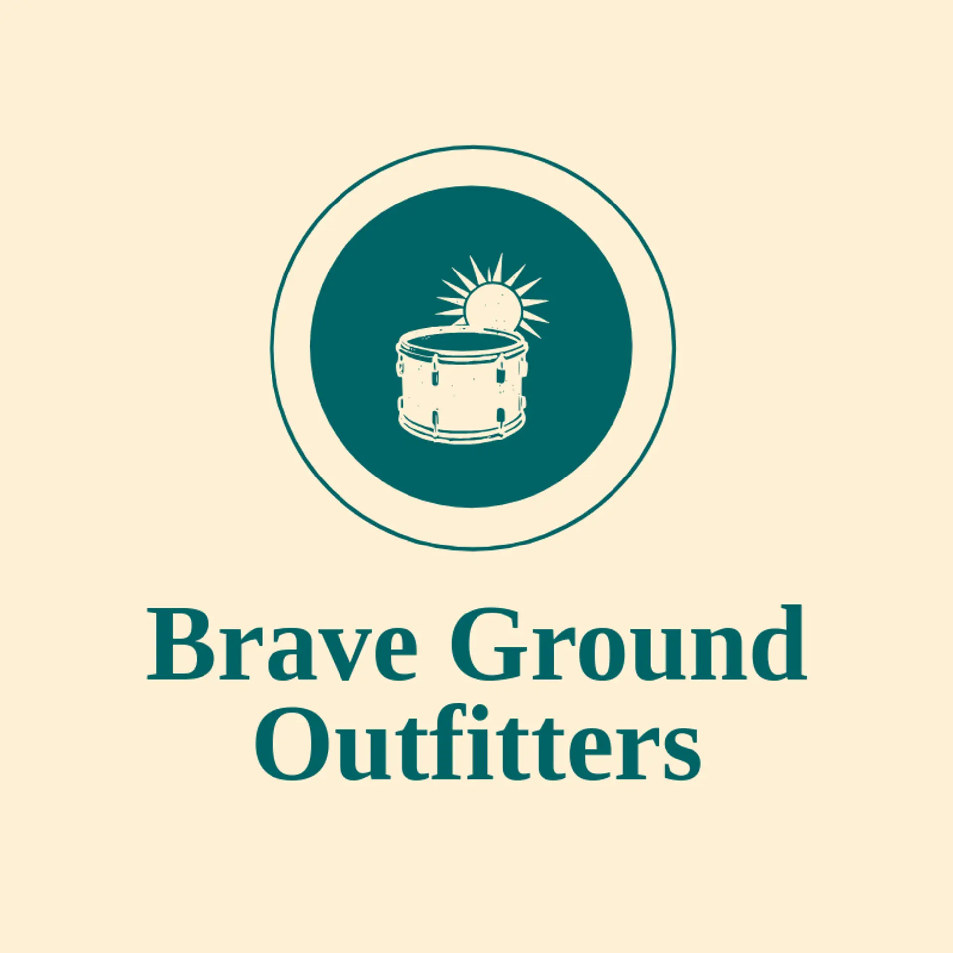 Brave Ground Outfitters logo for army