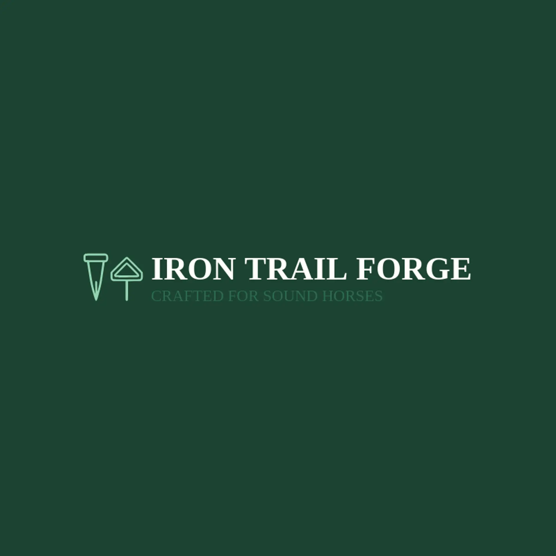 Iron Trail Forge logo for farrier