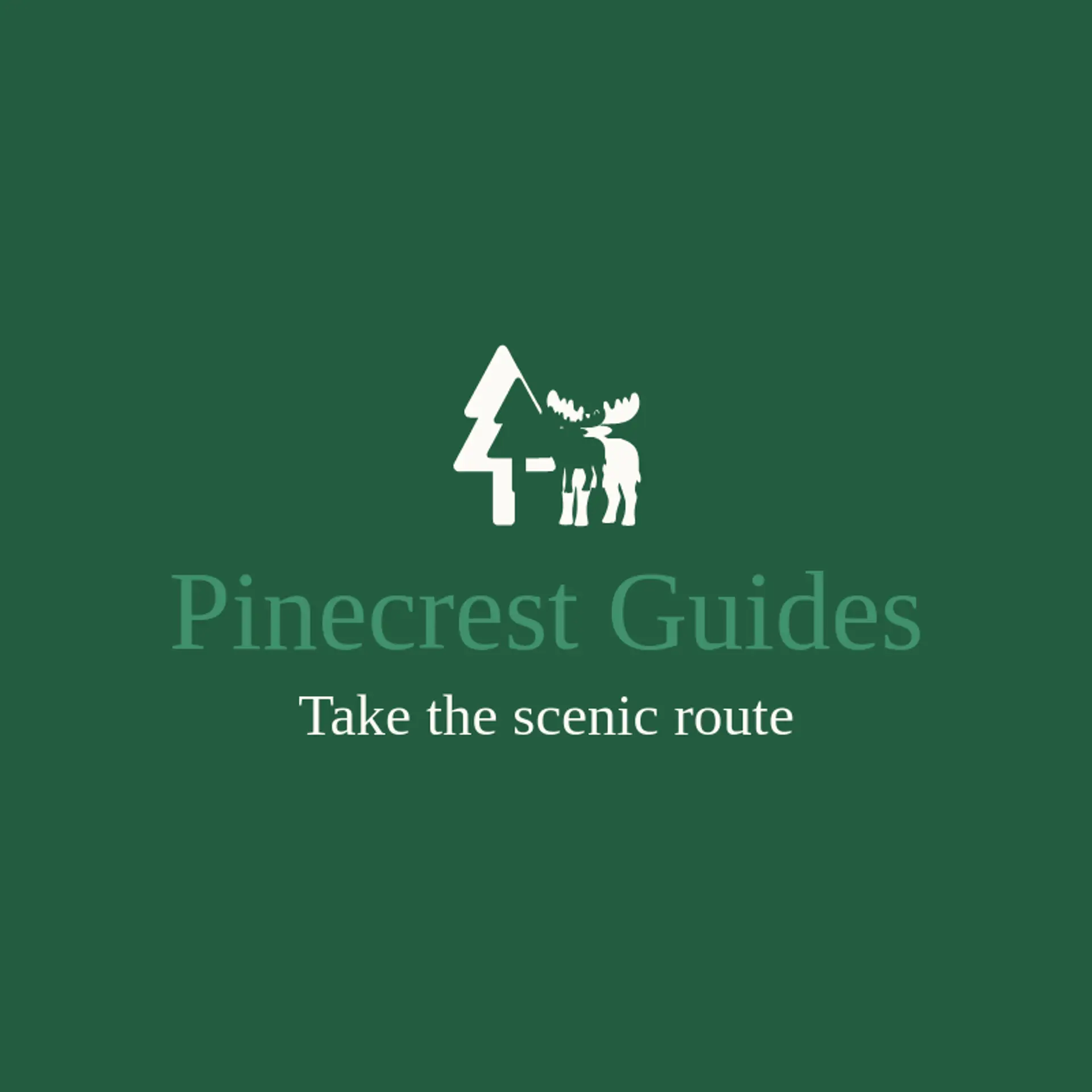 Pinecrest Guides logo for moose