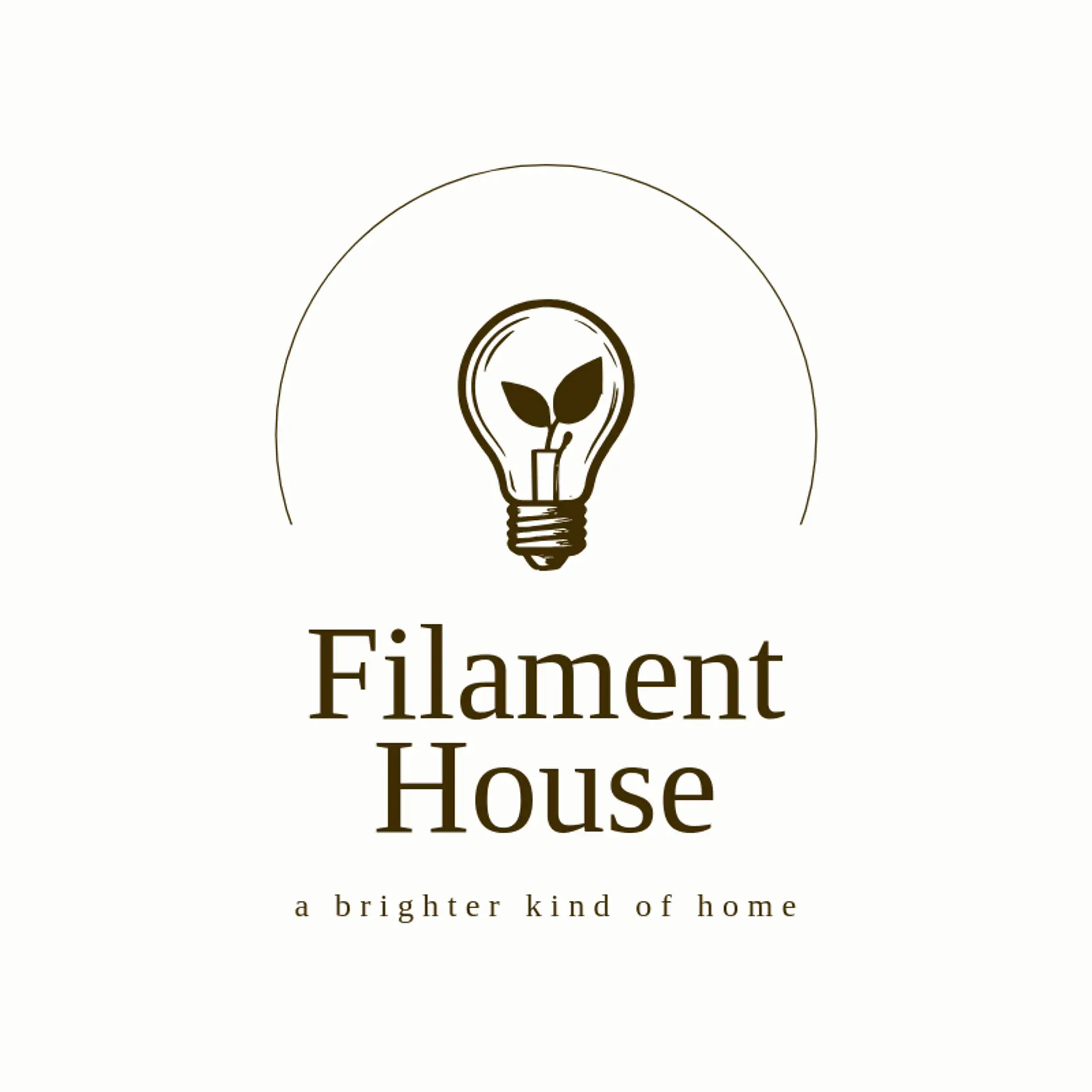 Filament House logo for lightbulb