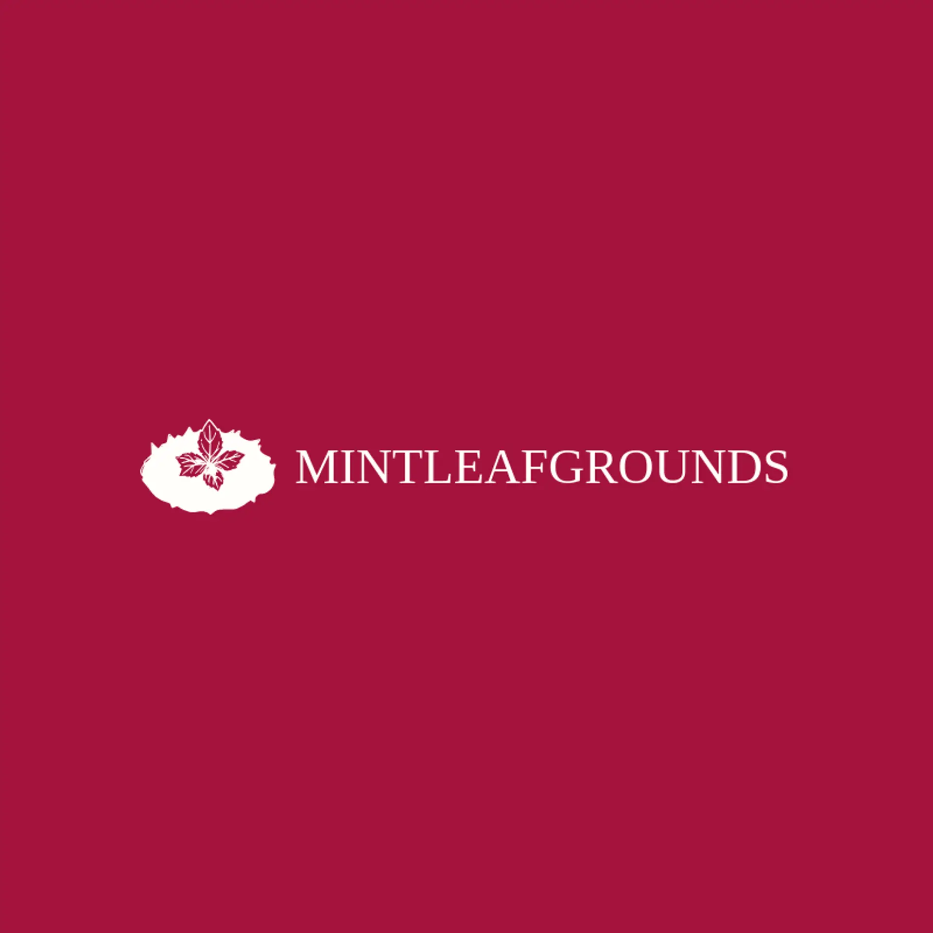 Mint Leaf Grounds logo for yard