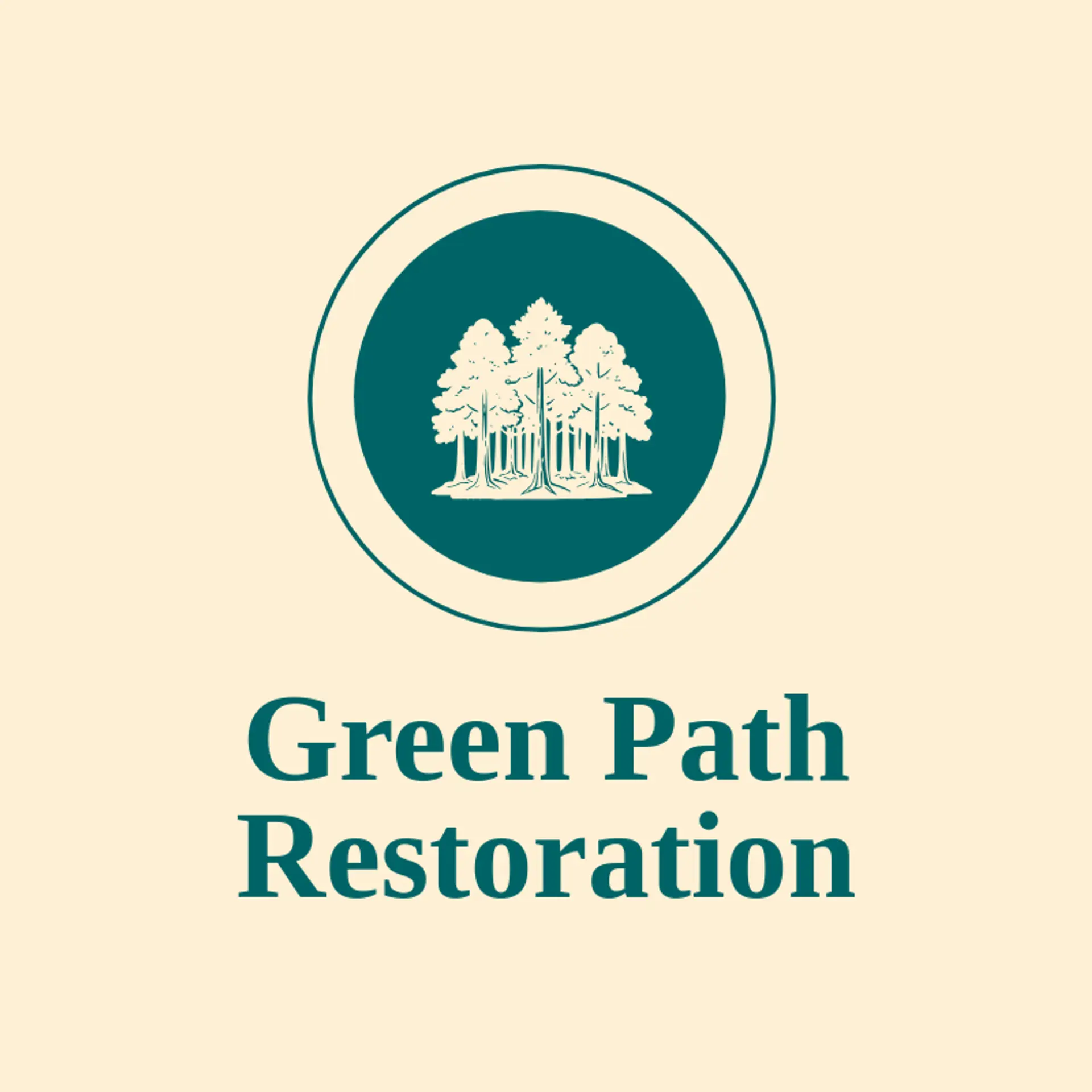 Green Path Restoration logo for forest