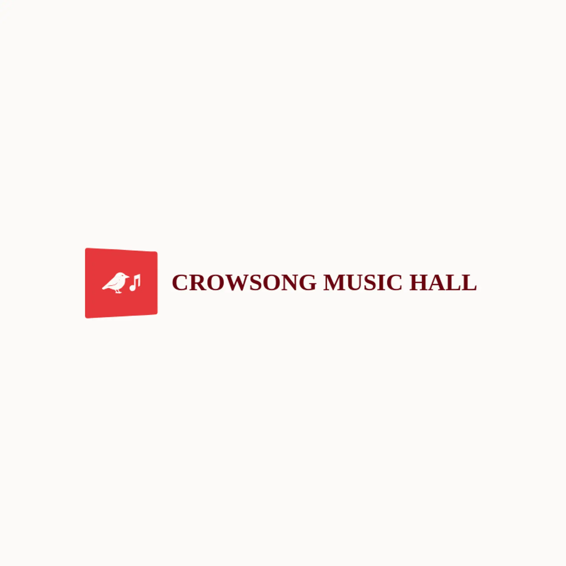 Crowsong Music Hall logo for gothic