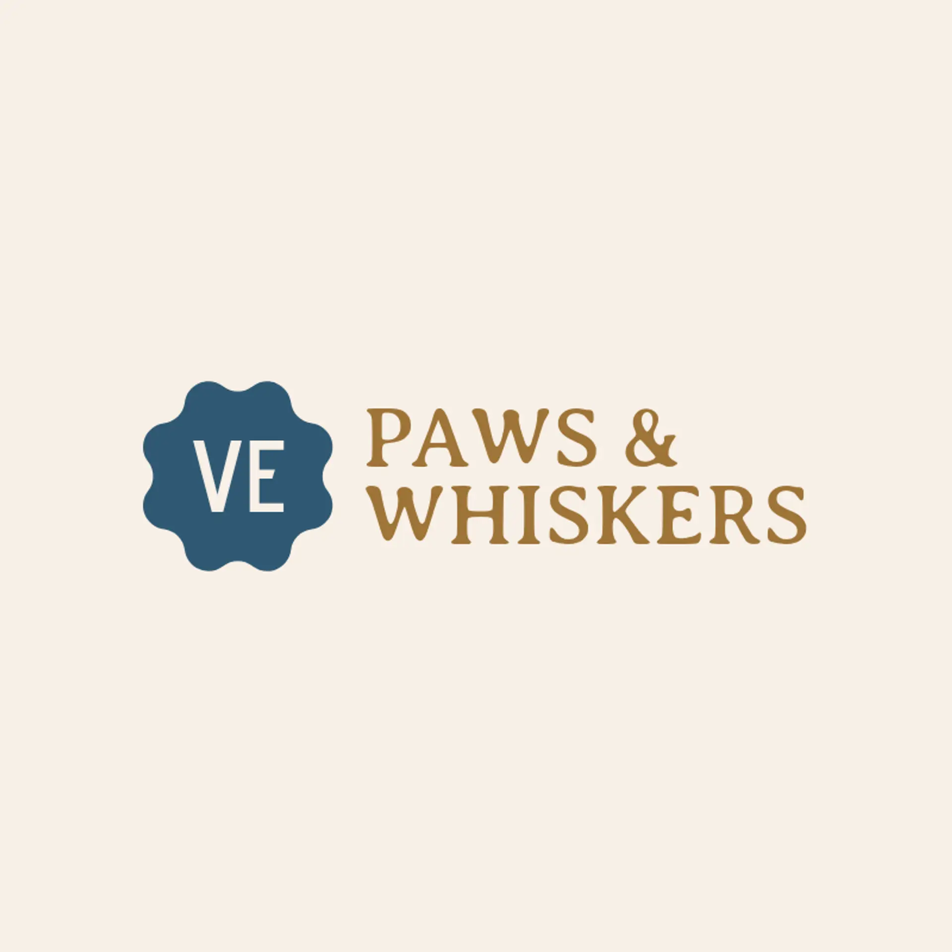 Paws & Whiskers logo for pet