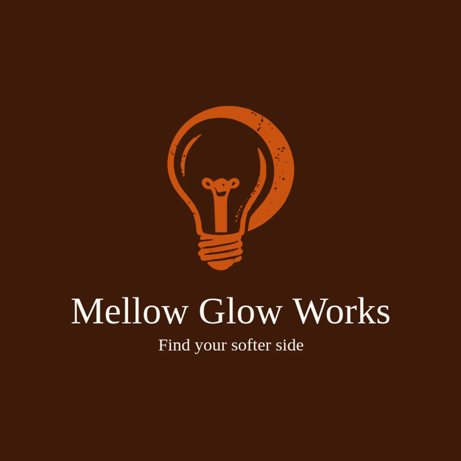 Mellow Glow Works logo for lightbulb