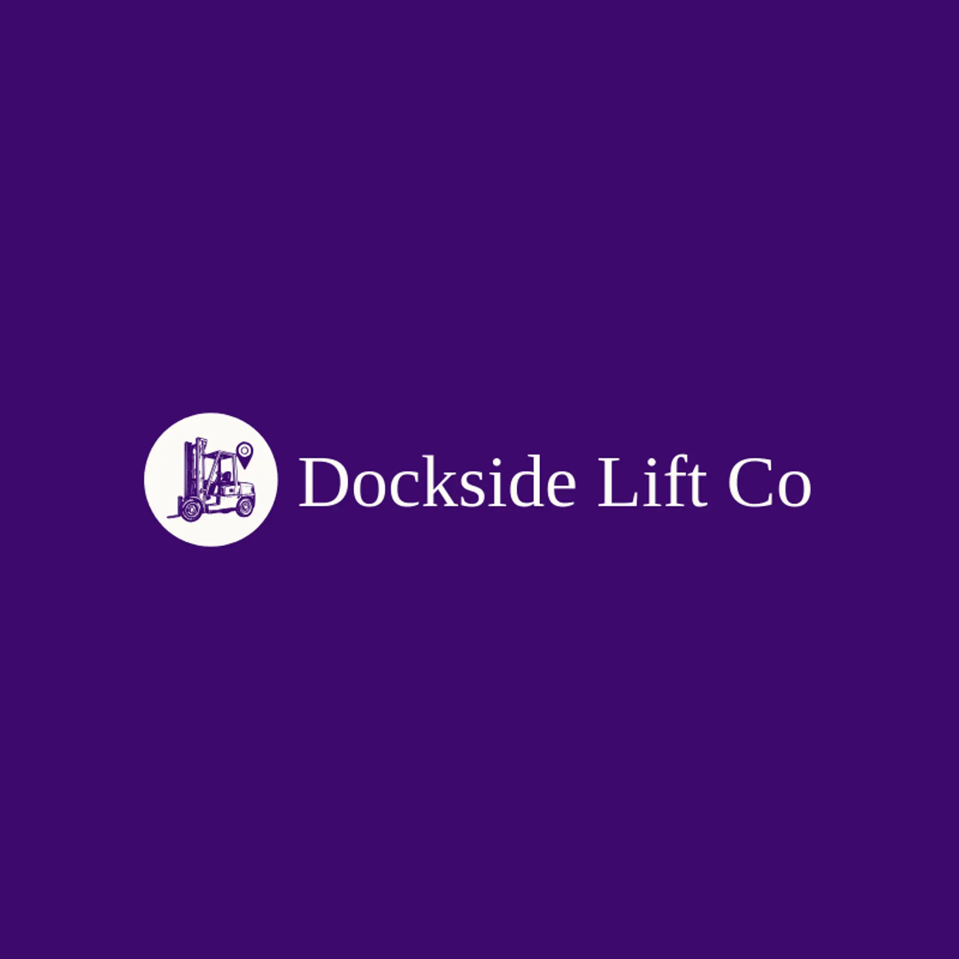 Dockside Lift Co logo for logistics