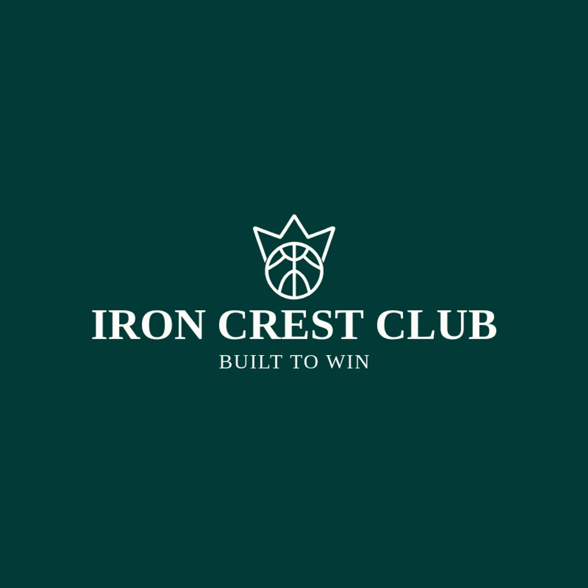 Iron Crest Club logo for sports team